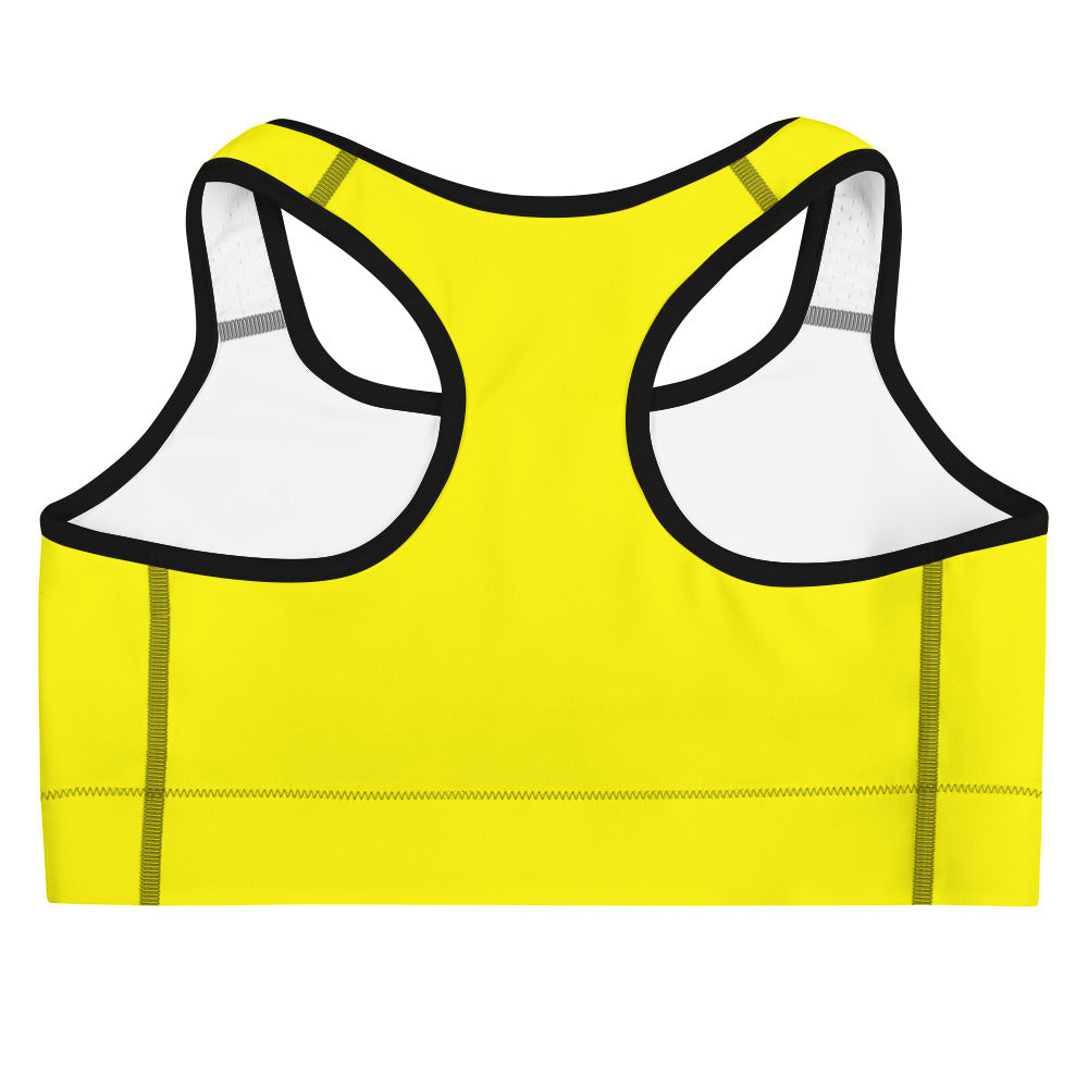 ВИКИНГ Original Bumble Bee Yellow Athletic Sports Bra