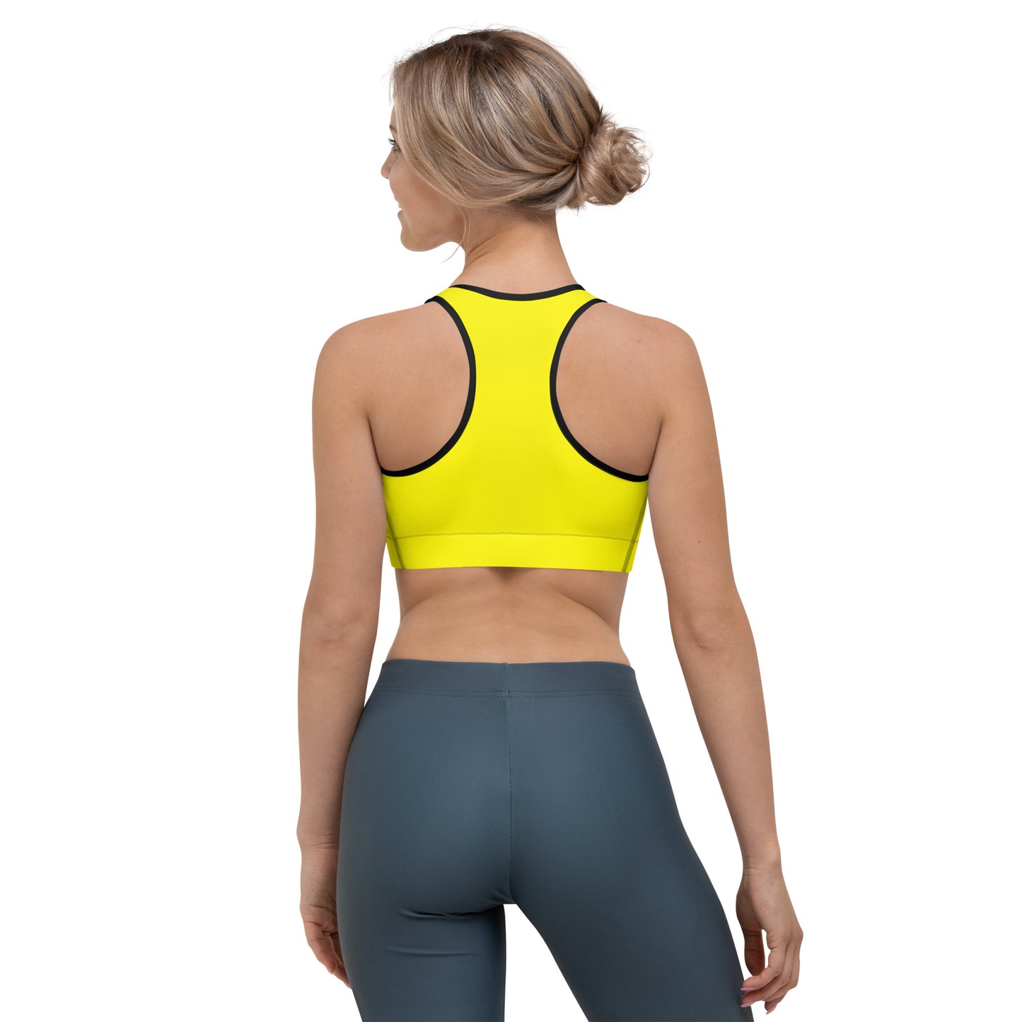 ВИКИНГ Original Bumble Bee Yellow Athletic Sports Bra