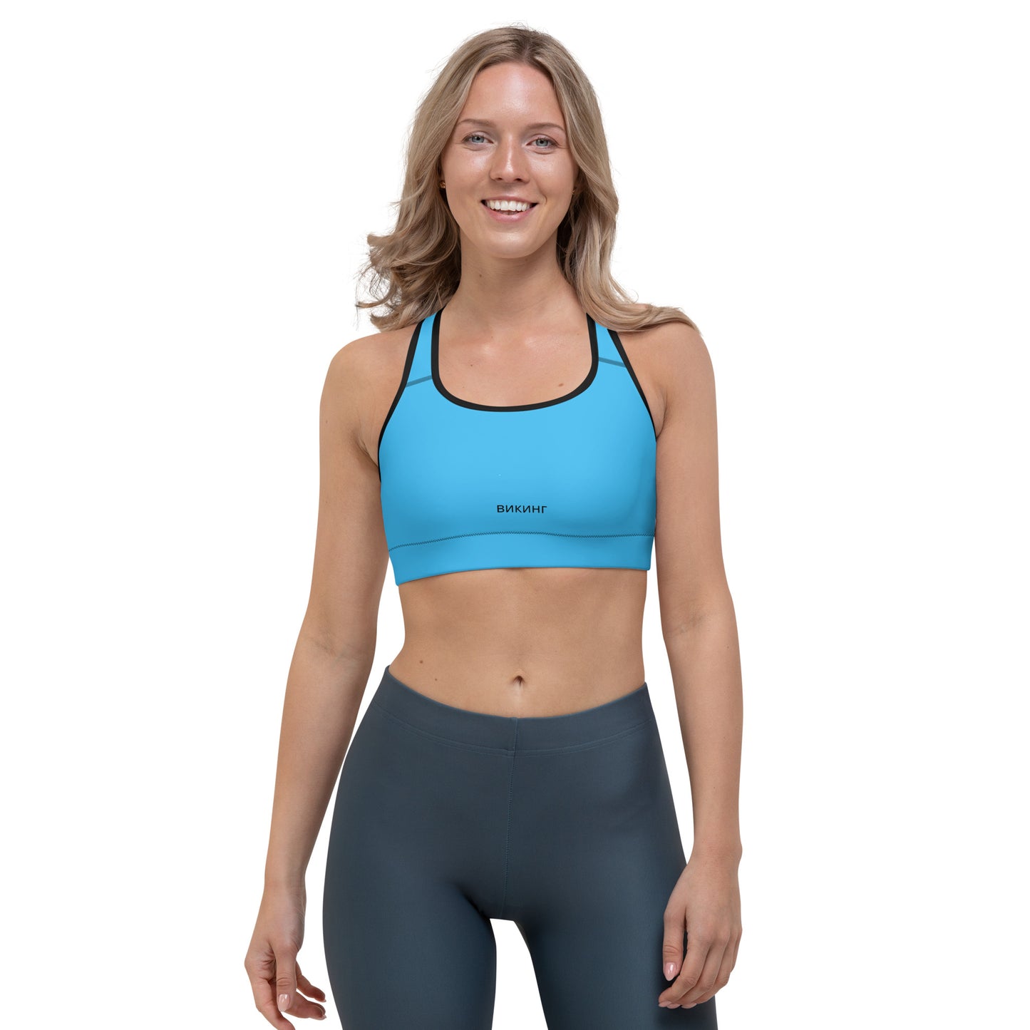 ВИКИНГ Original Olympic Blue Athletic Sports Bra