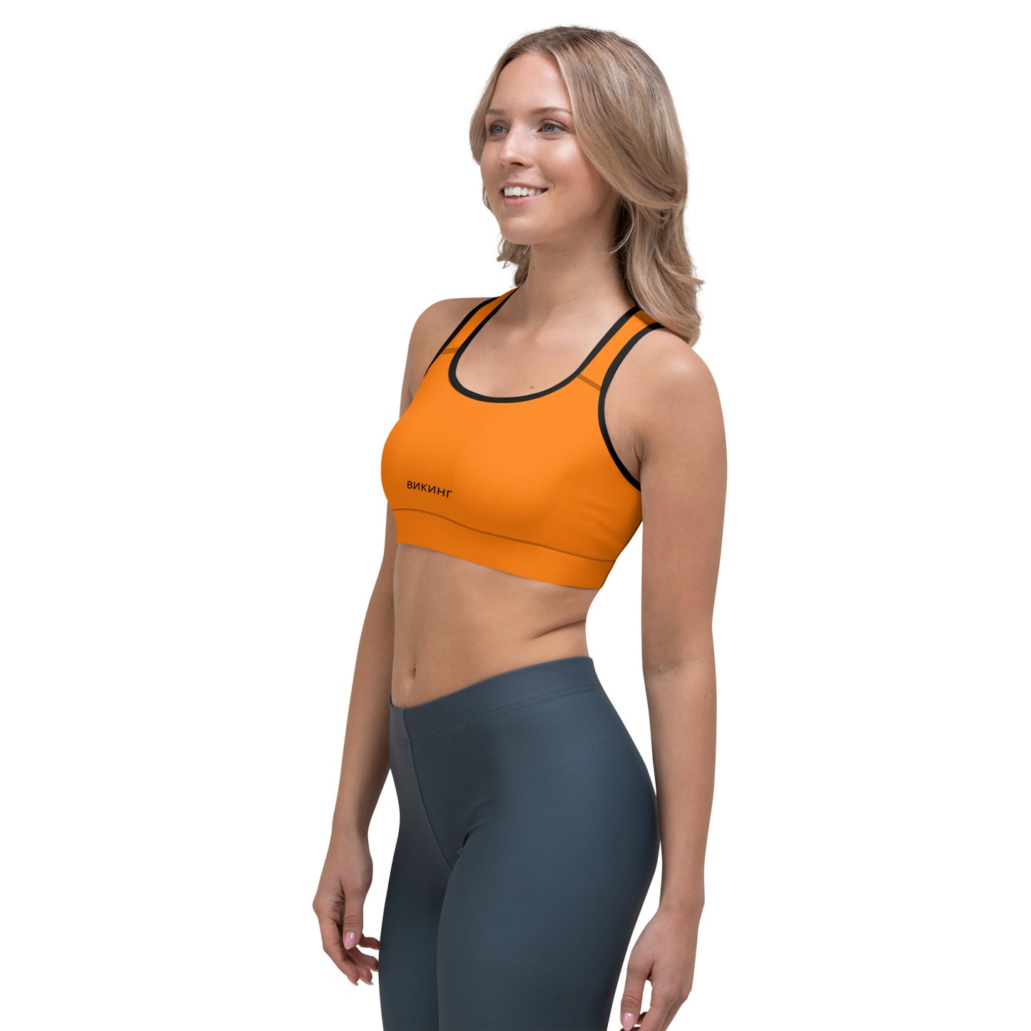 ВИКИНГ Original Tangerine Orange Athletic Sports Bra