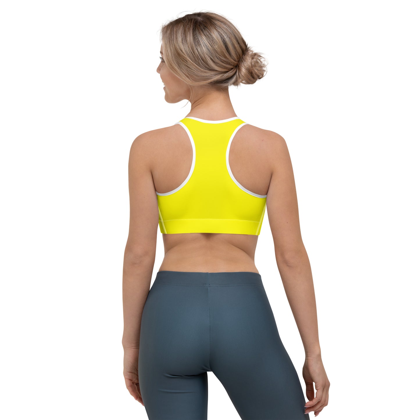 ВИКИНГ Original Bumble Bee Yellow Athletic Sports Bra