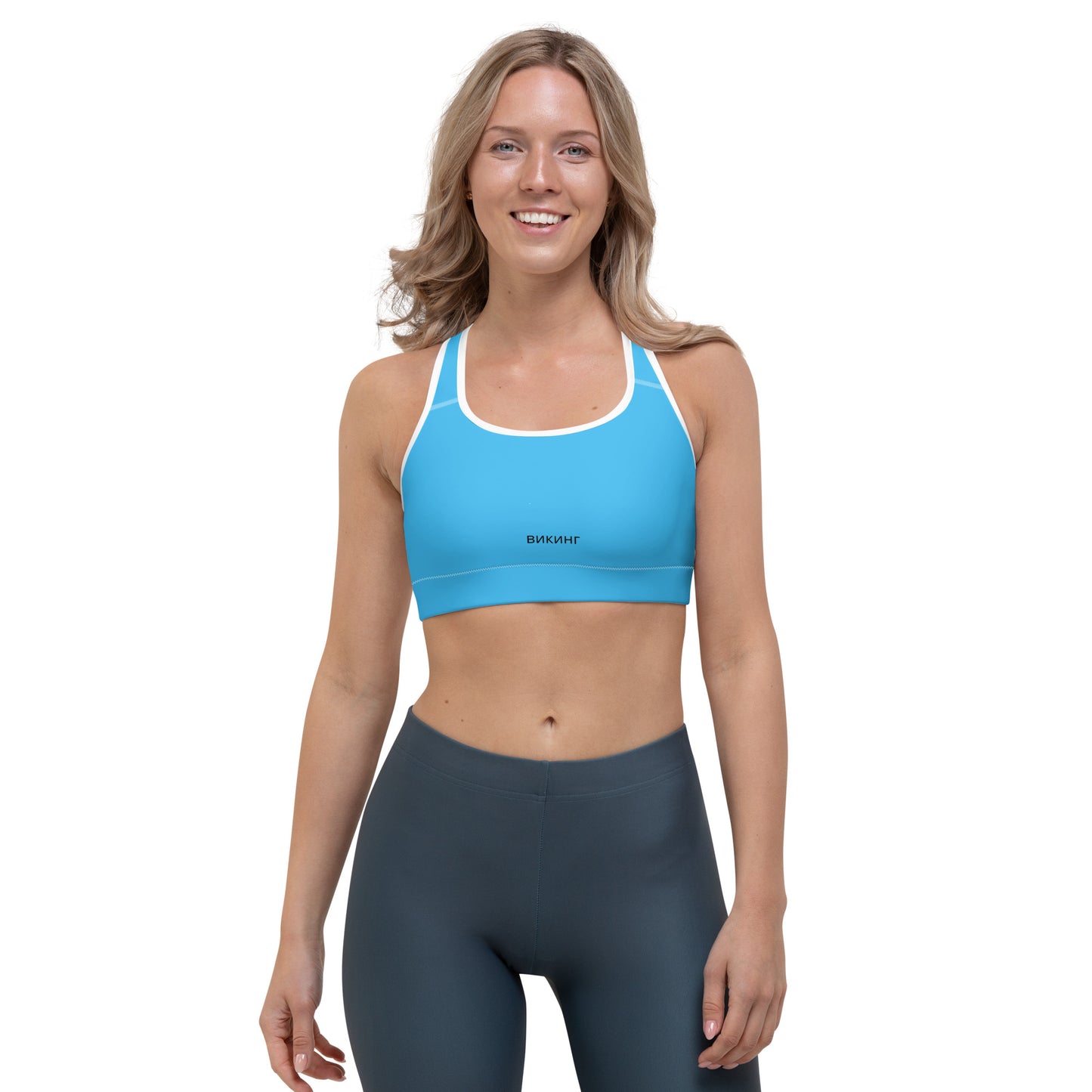 ВИКИНГ Original Olympic Blue Athletic Sports Bra