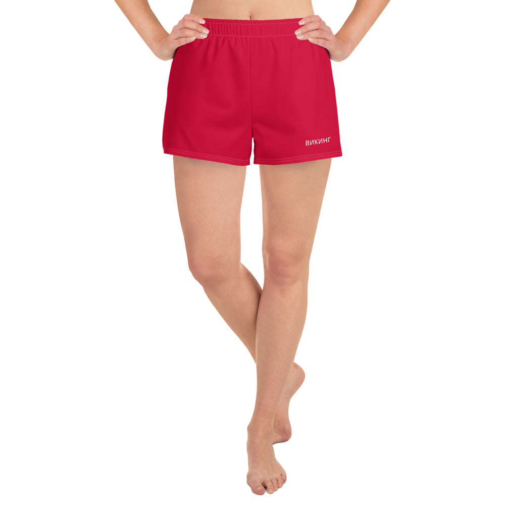 ВИКИНГ Original Lipstick Red 2.5” Athletic Shorts Women’s