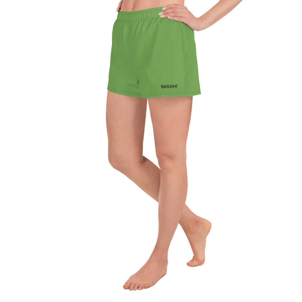 ВИКИНГ Original Shamrock Green 2.5” Athletic Shorts Women’s