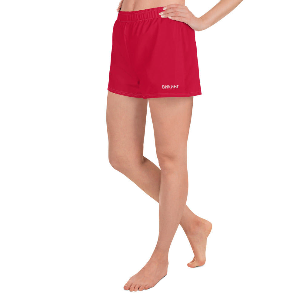 ВИКИНГ Original Lipstick Red 2.5” Athletic Shorts Women’s