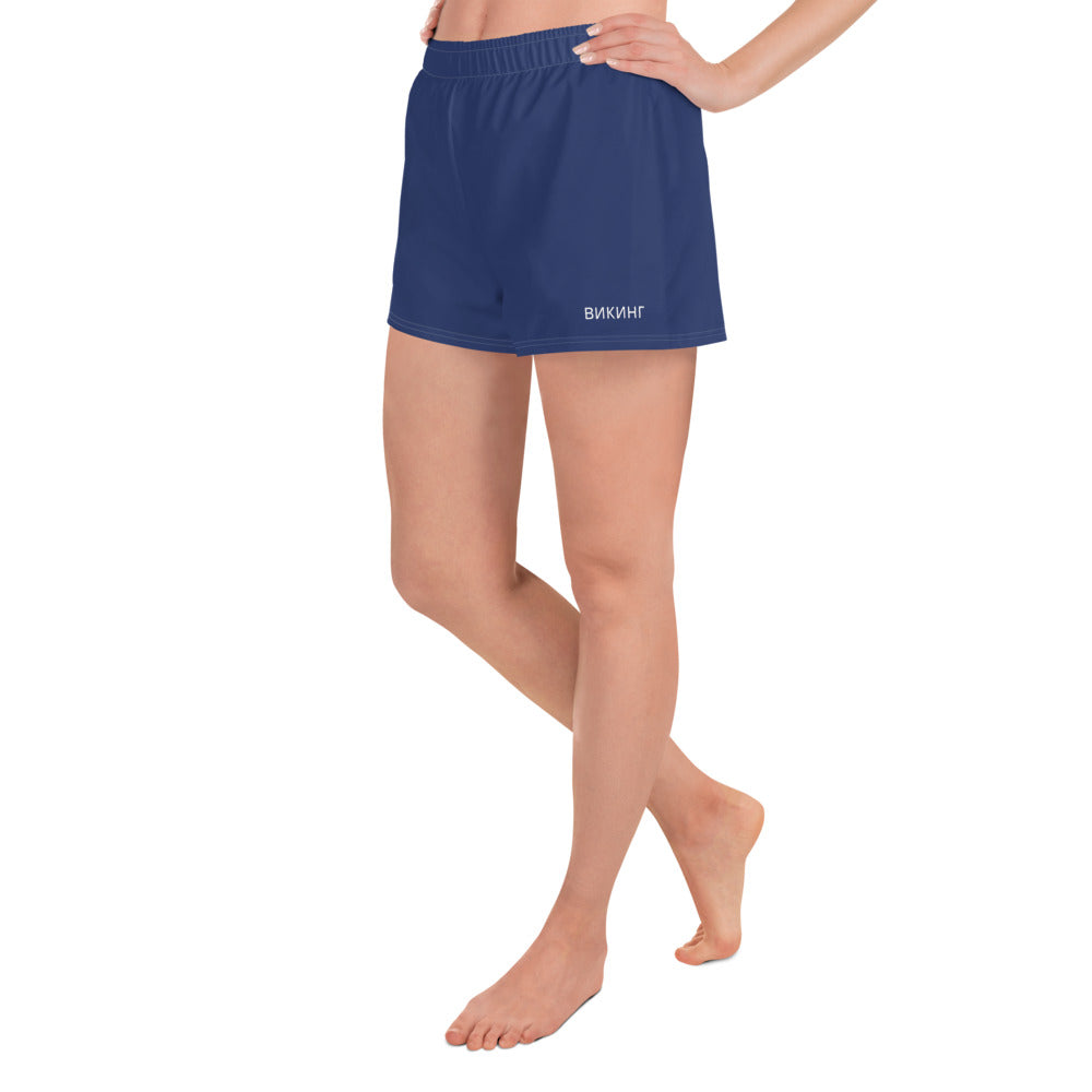 ВИКИНГ Original Navy Blue 2.5” Athletic Shorts Women’s