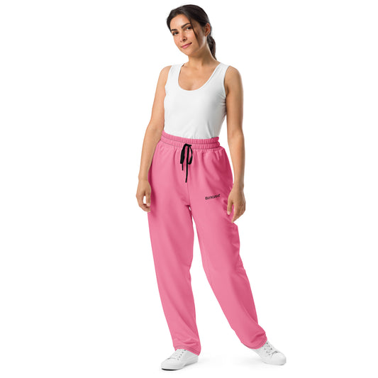 ВИКИНГ Original Bubble Gum Pink Wide Leg Joggers Women’s