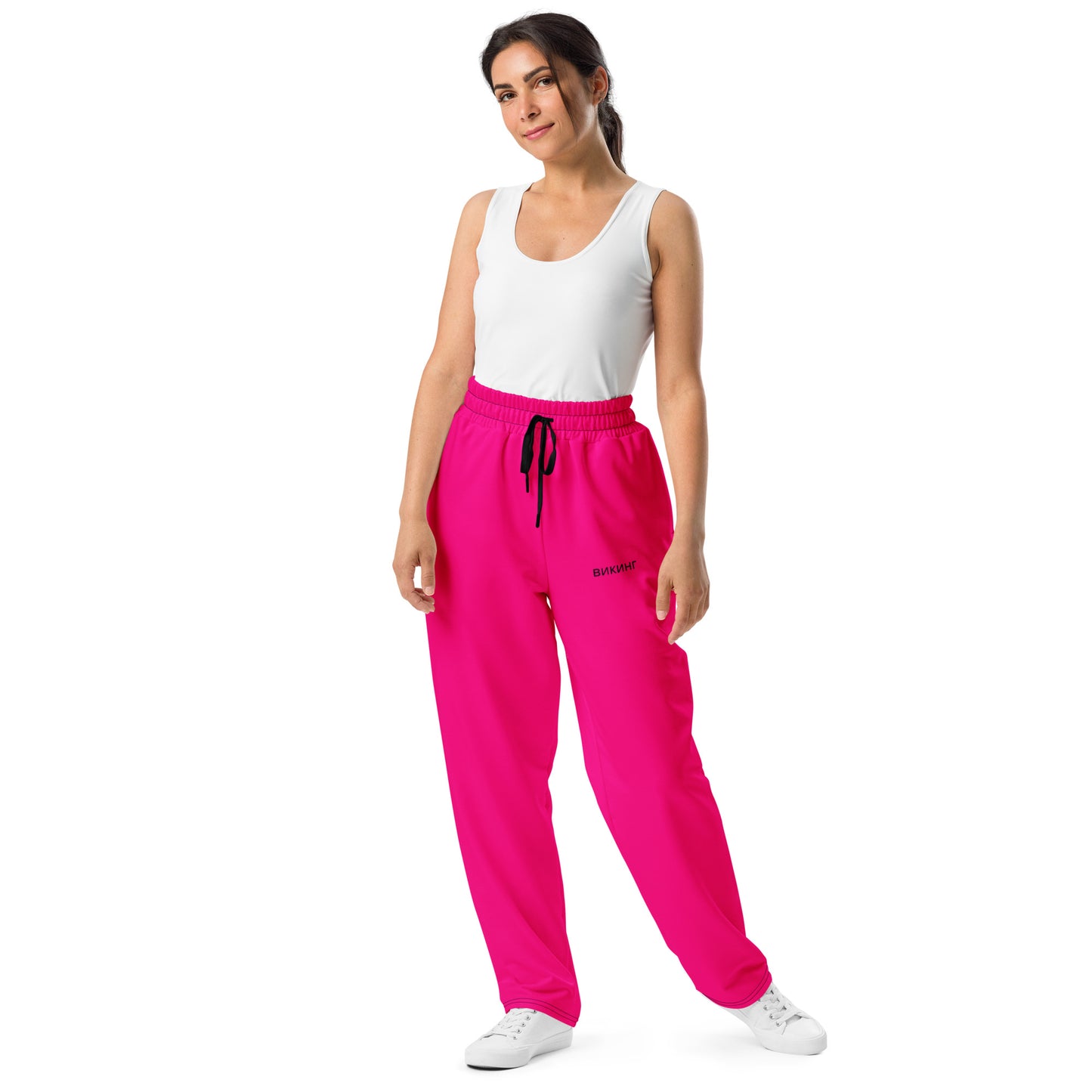 ВИКИНГ Original Bright Pink Wide Leg Joggers Women’s