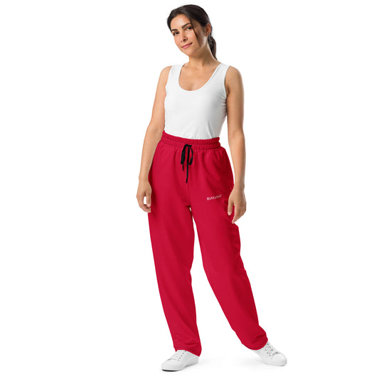 ВИКИНГ Original Lipstick Red Wide Leg Joggers Women’s