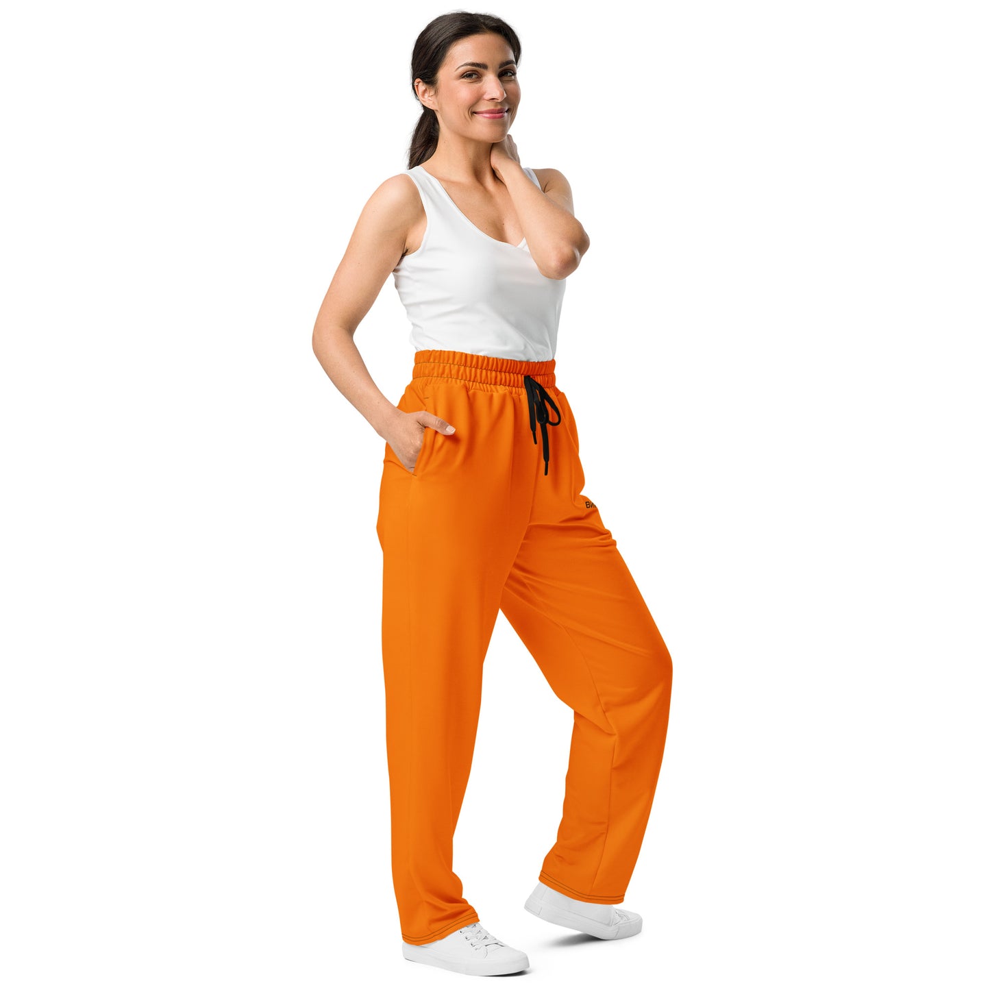 ВИКИНГ Original Tangerine Orange Wide Leg Joggers Women’s