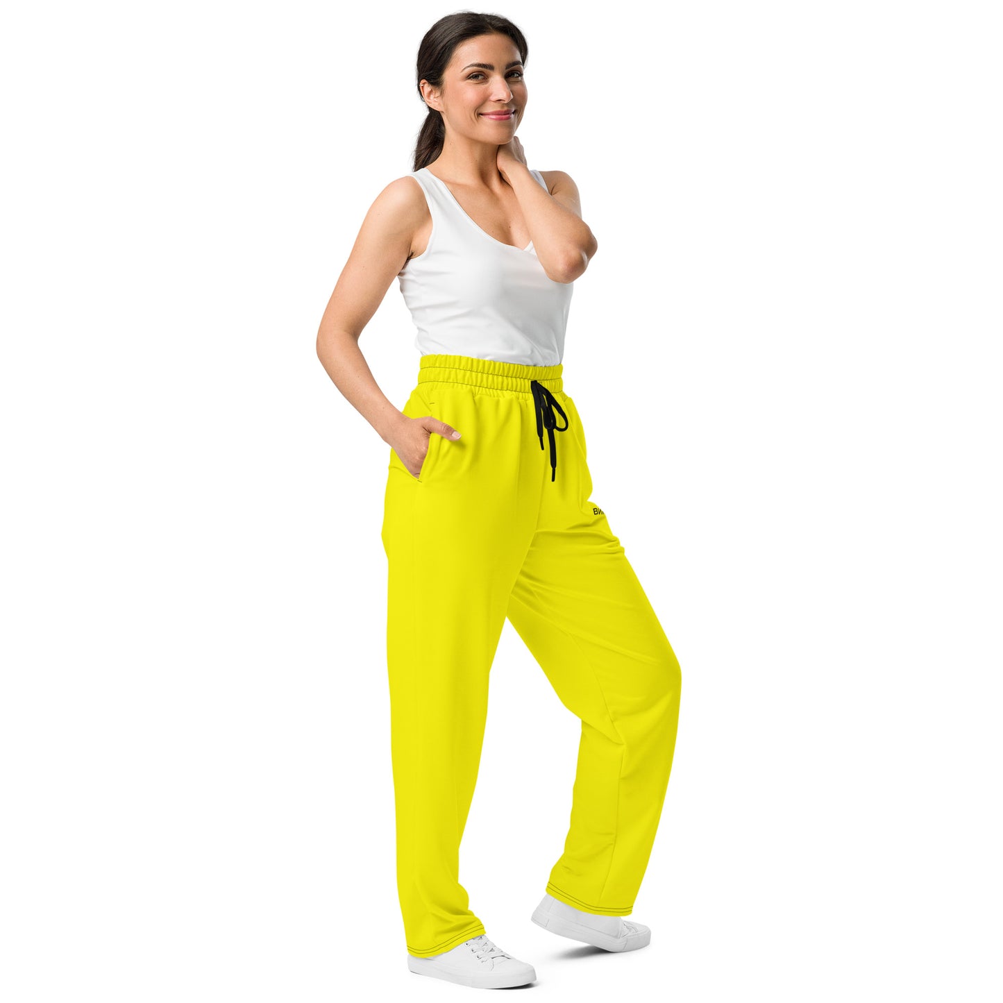 ВИКИНГ Original Bumble Bee Yellow Wide Leg Joggers Women’s