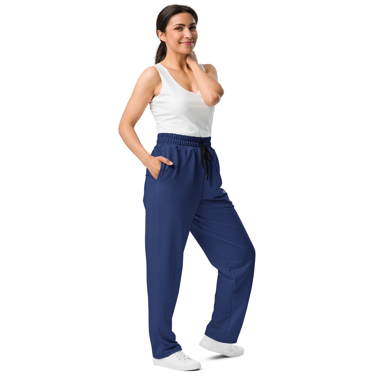 ВИКИНГ Original Navy Blue Wide Leg Joggers Women’s