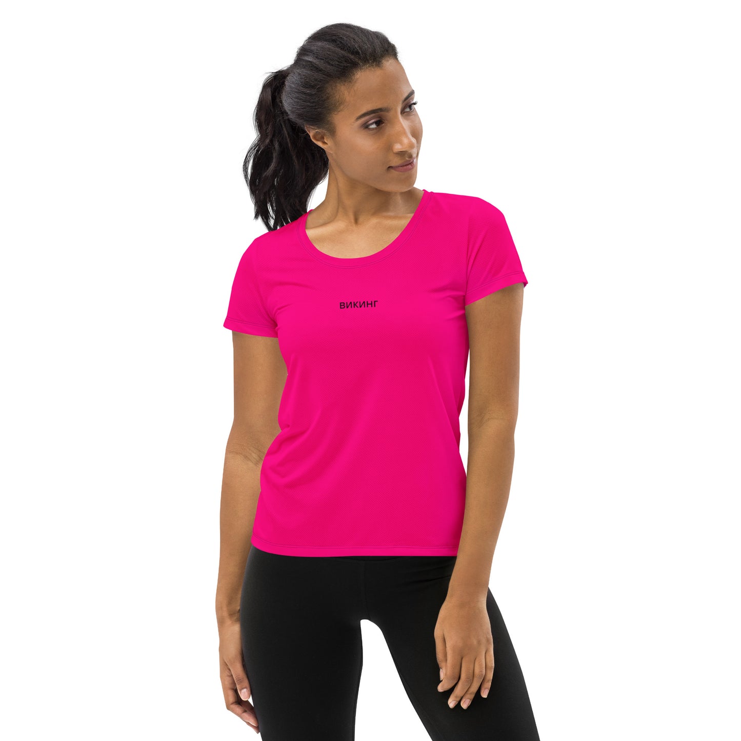 ВИКИНГ Original Bright Pink Athletic T-Shirt Women’s