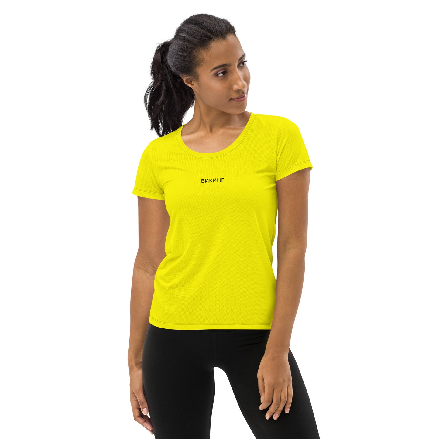 ВИКИНГ Original Bumble Bee Yellow Athletic T-Shirt Women’s