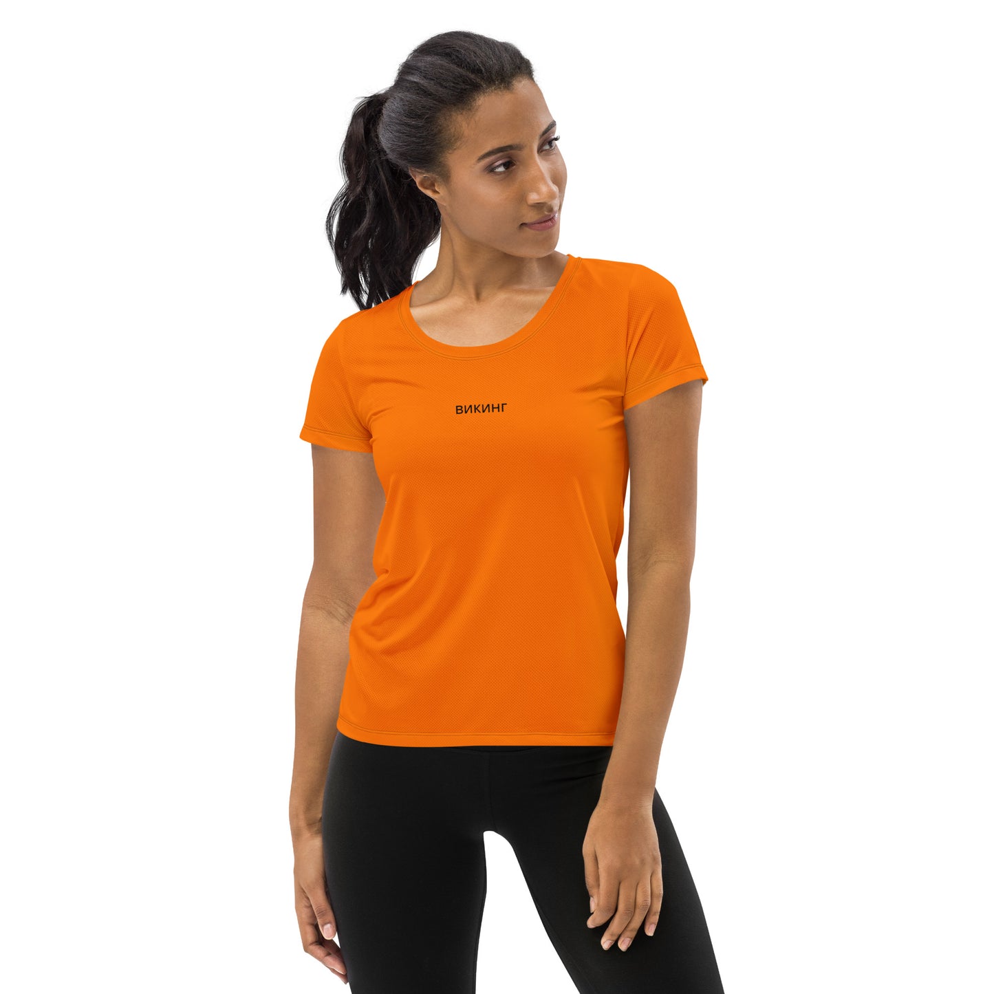 ВИКИНГ Original Tangerine Orange Athletic T-Shirt Women’s