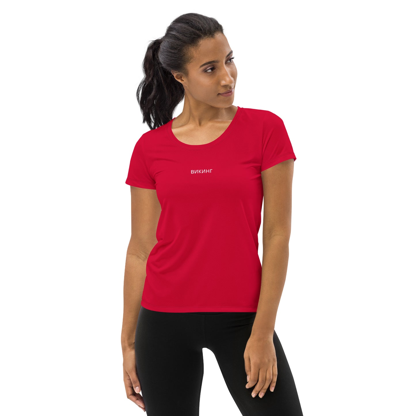 ВИКИНГ Original Lipstick Red Athletic T-Shirt Women’s