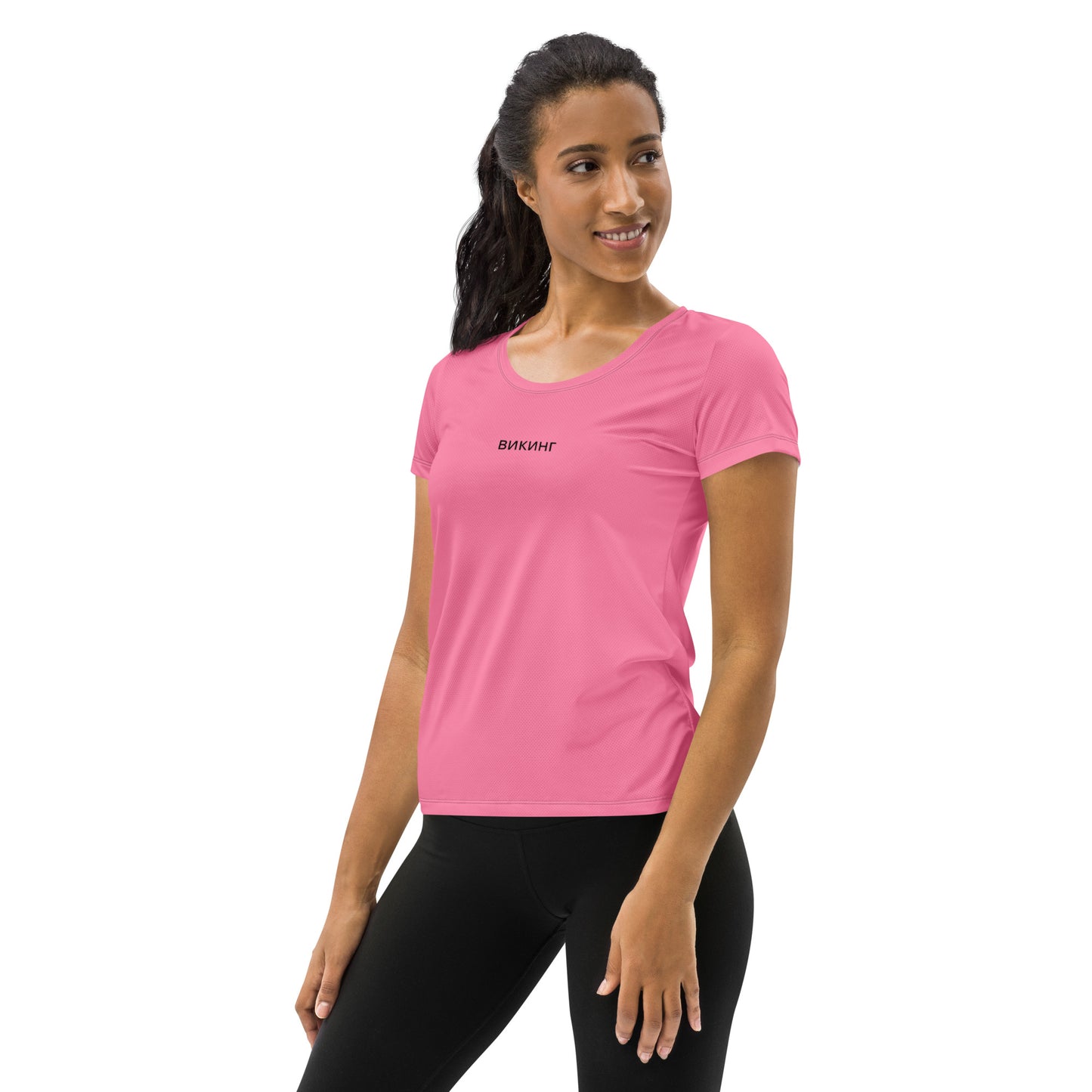 ВИКИНГ Original Bubble Gum Pink Athletic T-Shirt Women’s