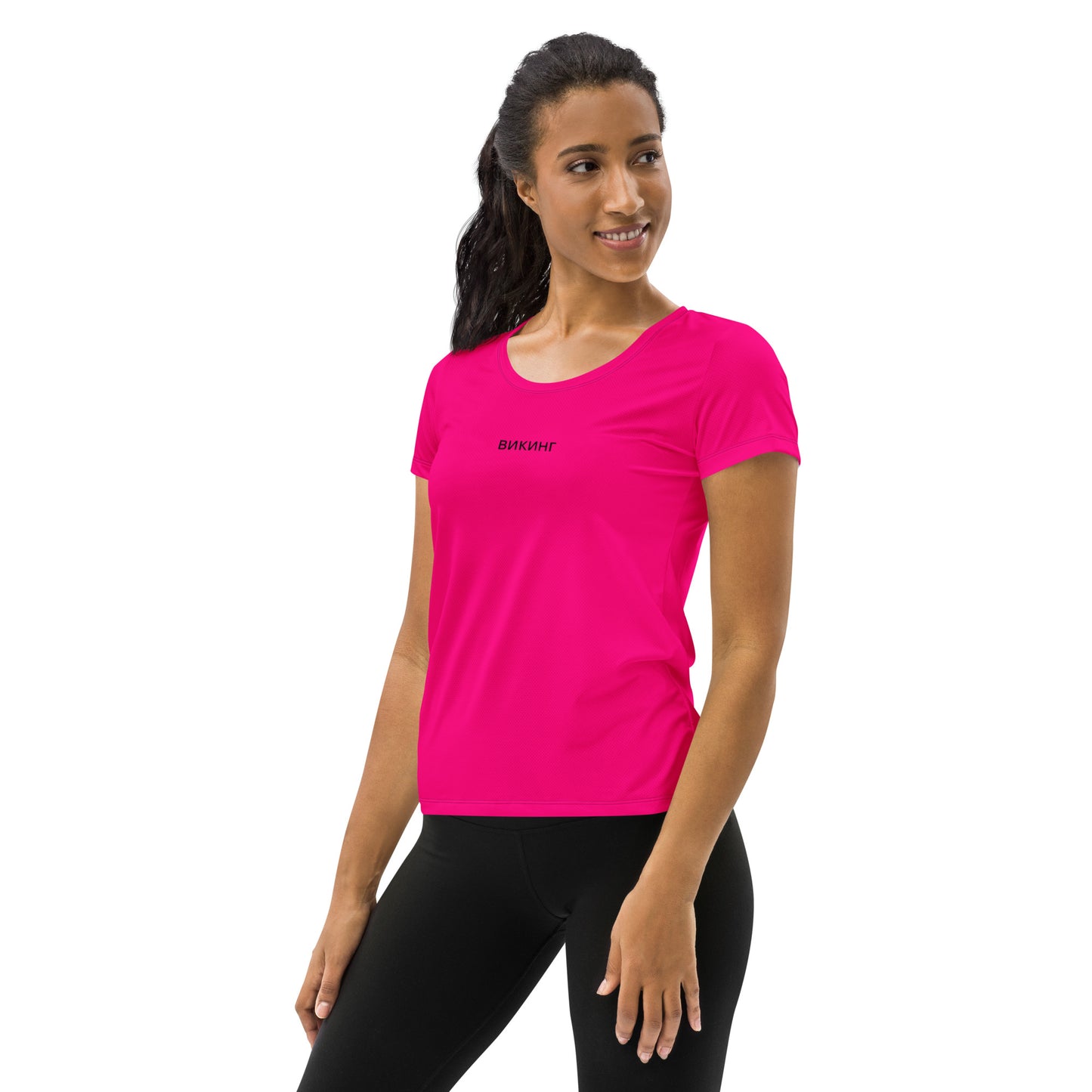 ВИКИНГ Original Bright Pink Athletic T-Shirt Women’s