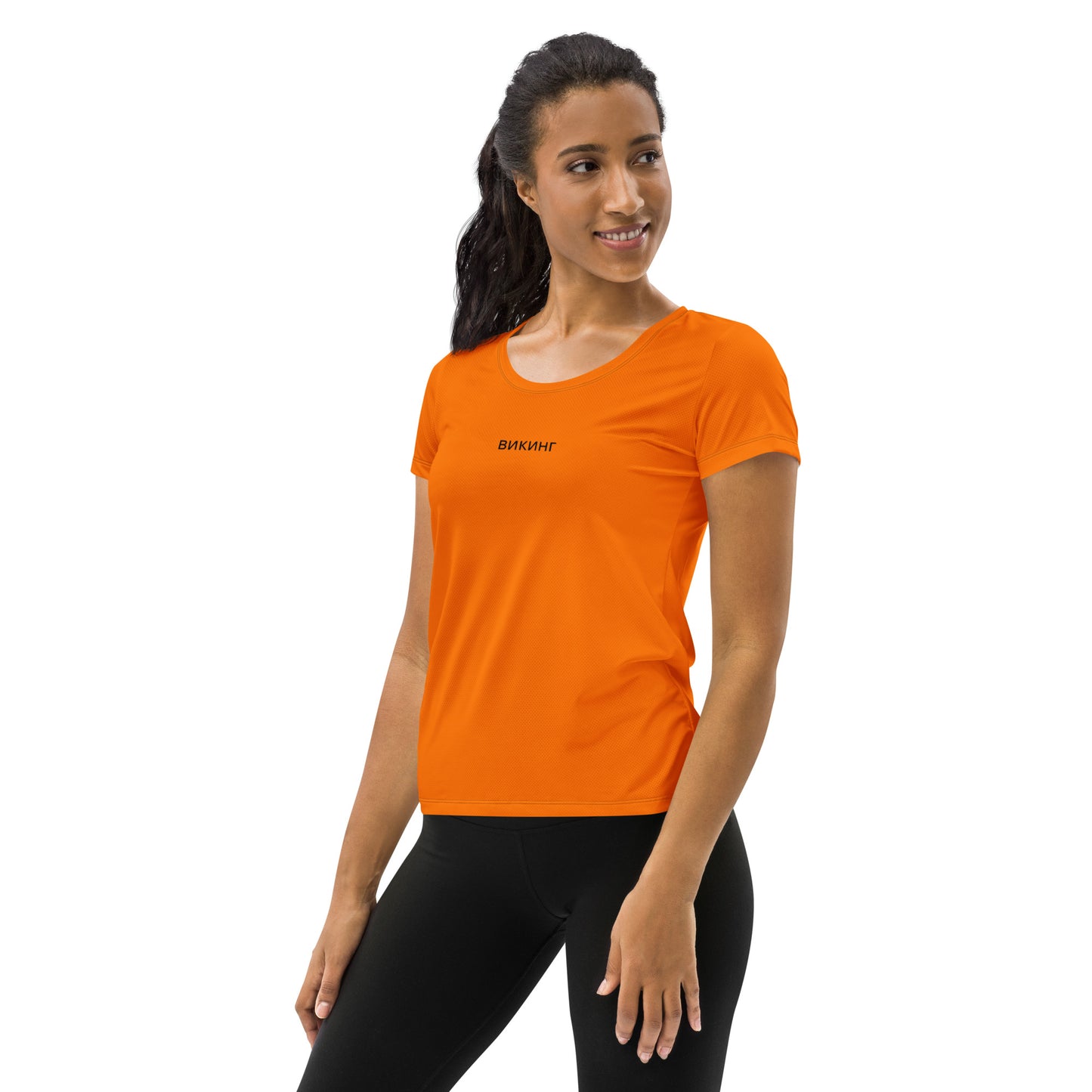 ВИКИНГ Original Tangerine Orange Athletic T-Shirt Women’s