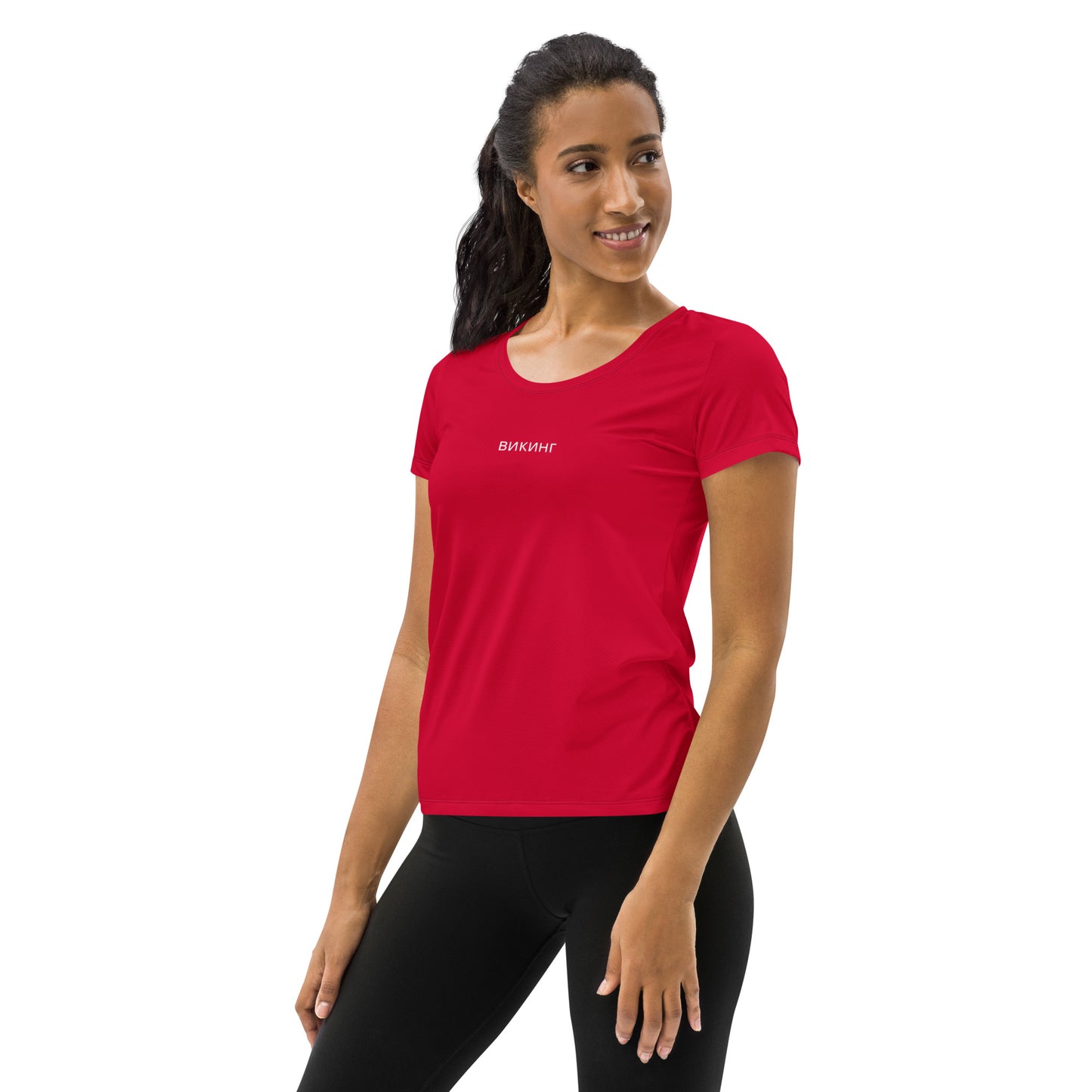 ВИКИНГ Original Lipstick Red Athletic T-Shirt Women’s