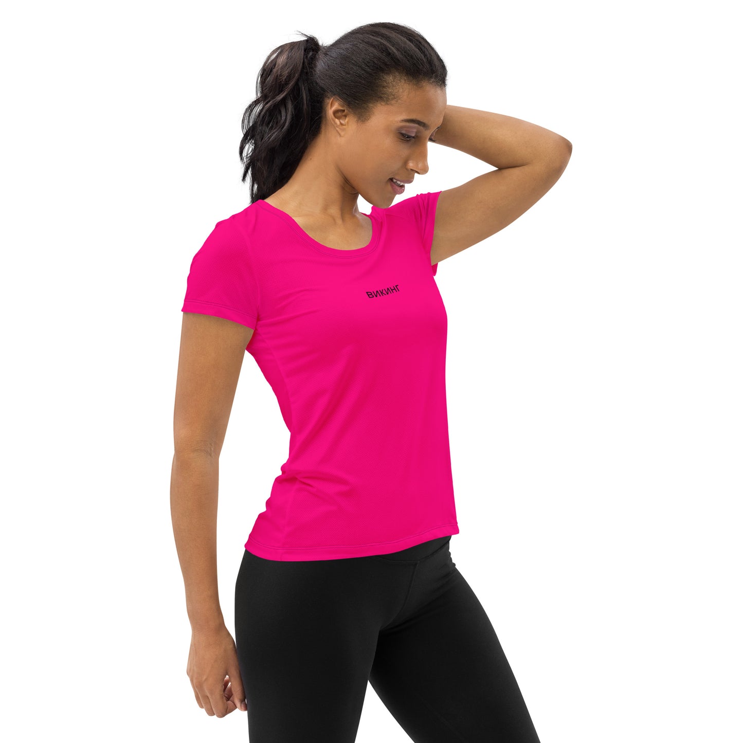 ВИКИНГ Original Bright Pink Athletic T-Shirt Women’s