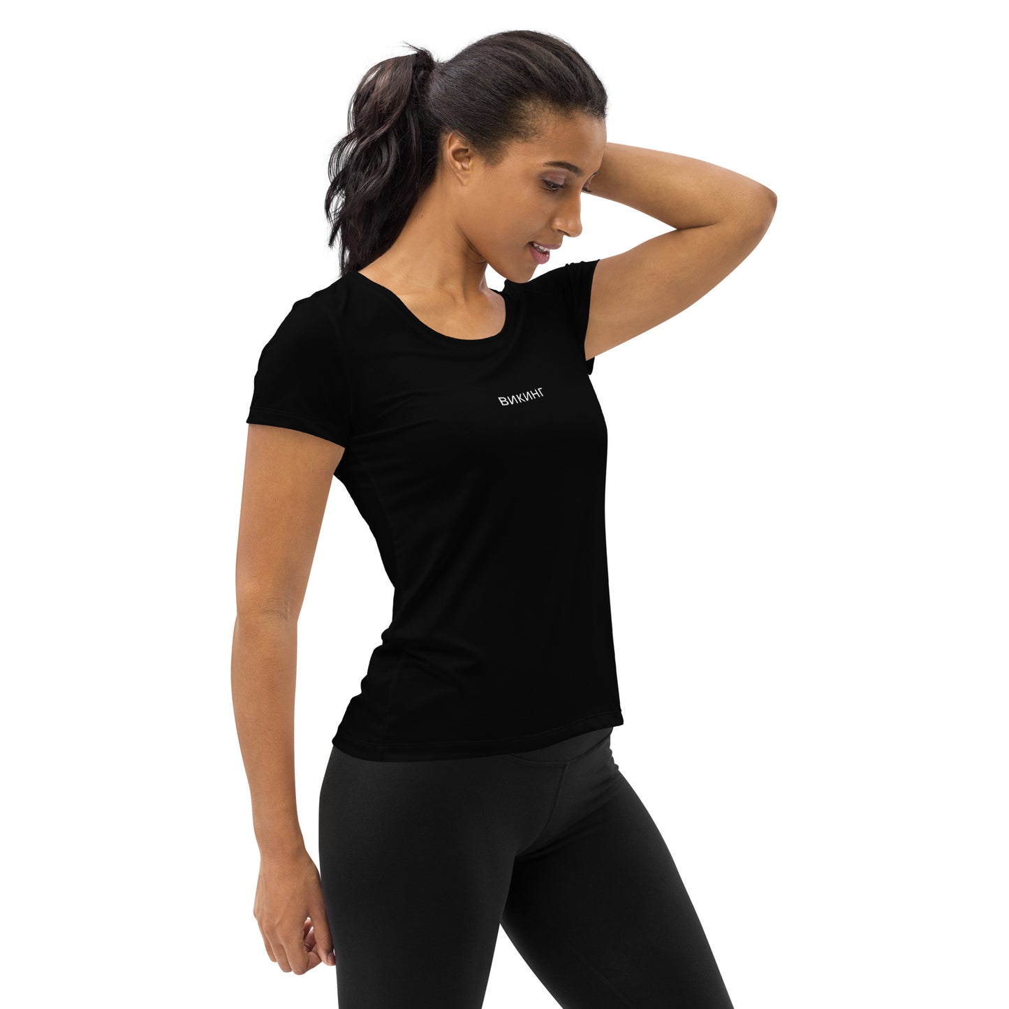 ВИКИНГ Original Midnight Black Athletic T-Shirt Women’s