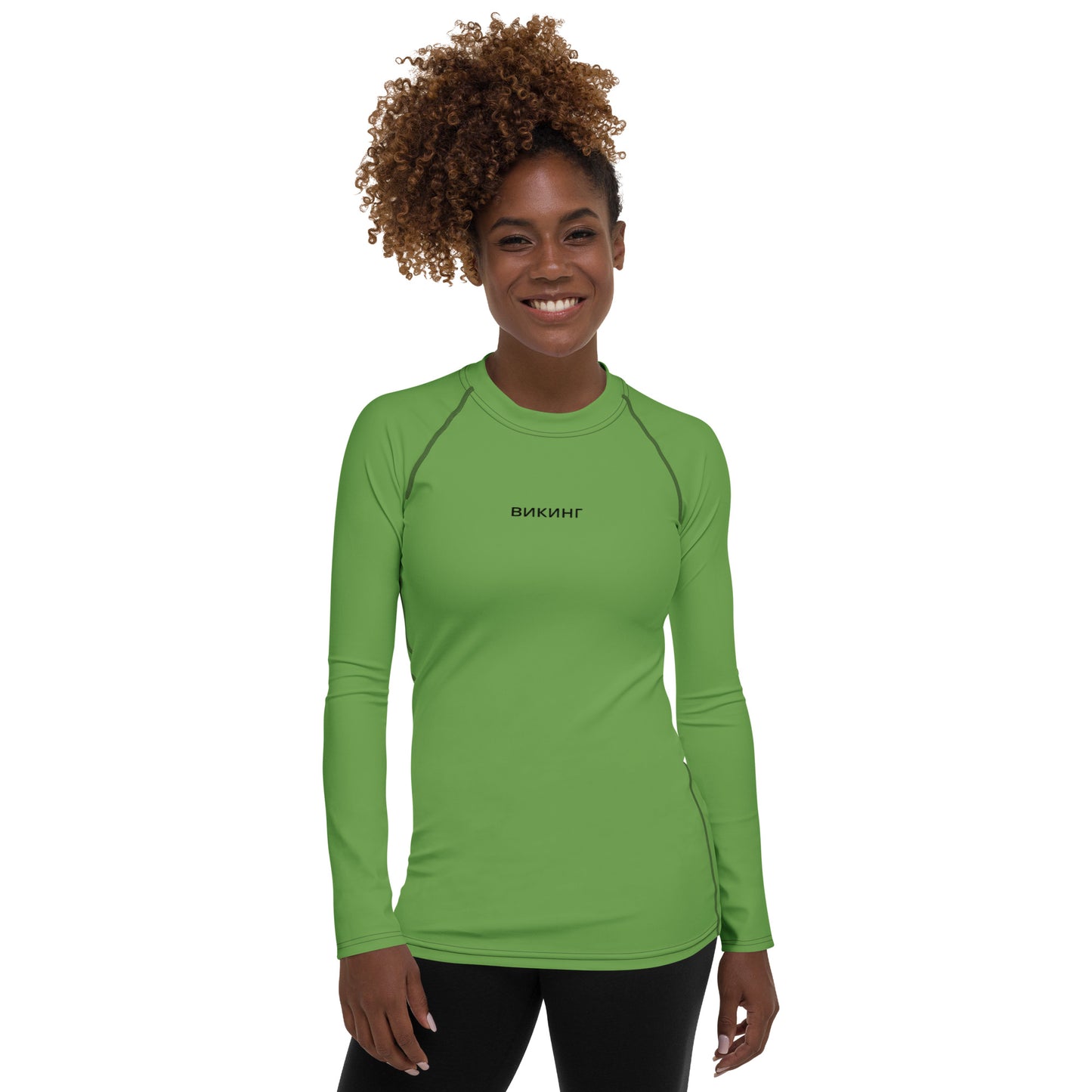 ВИКИНГ Original Shamrock Green Long Sleeve Athletic Shirt Women’s