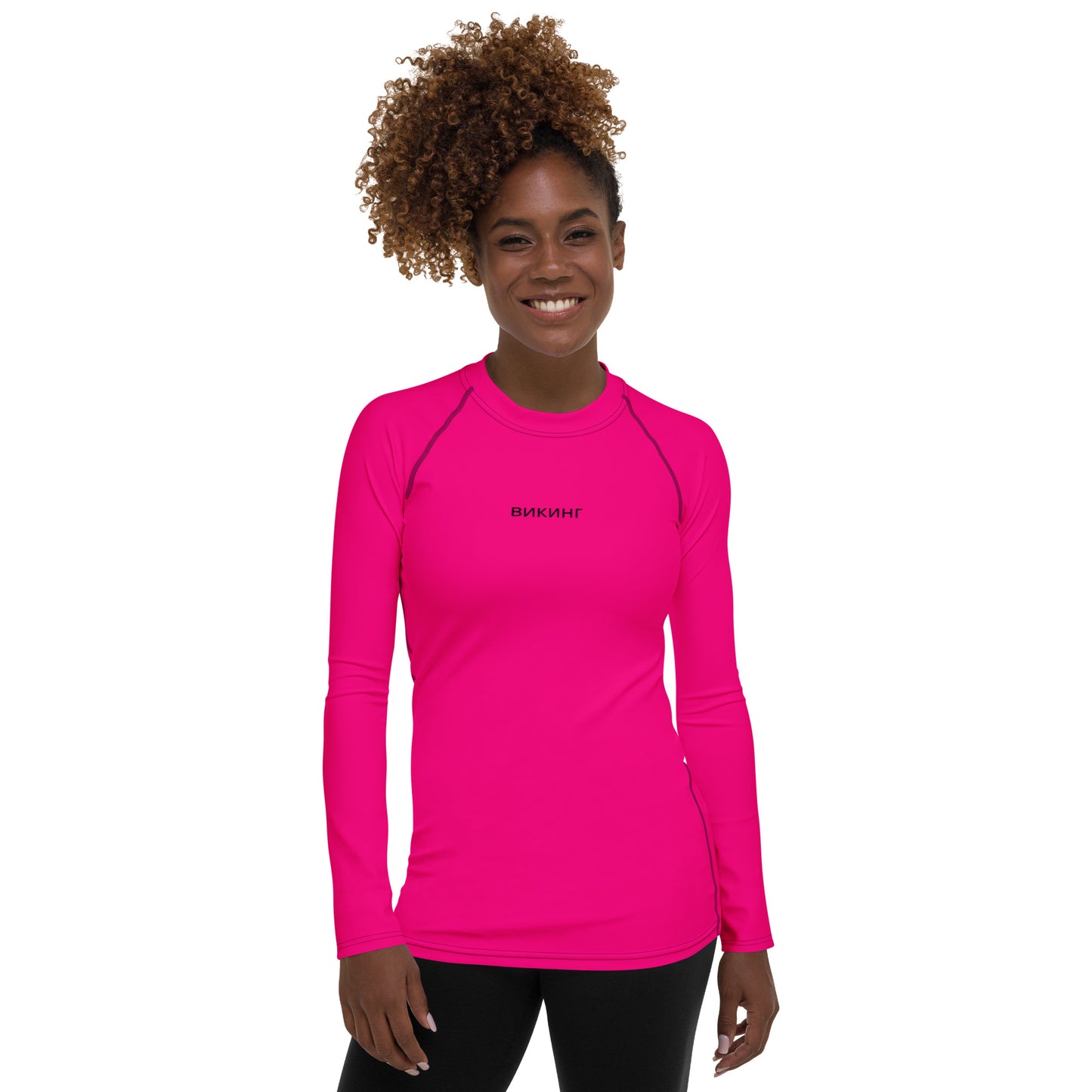 ВИКИНГ Original Bright Pink Long Sleeve Athletic Shirt Women’s