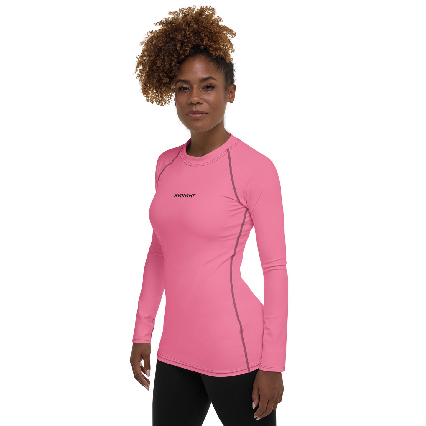 ВИКИНГ Original Bubble Gum Pink Long Sleeve Athletic Shirt Women’s