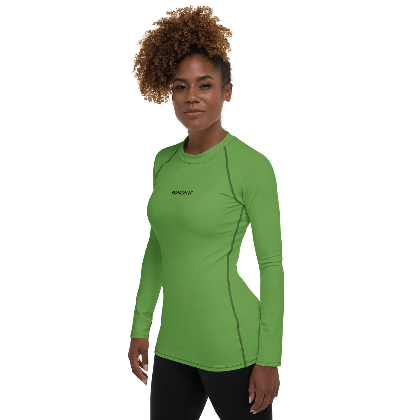 ВИКИНГ Original Shamrock Green Long Sleeve Athletic Shirt Women’s