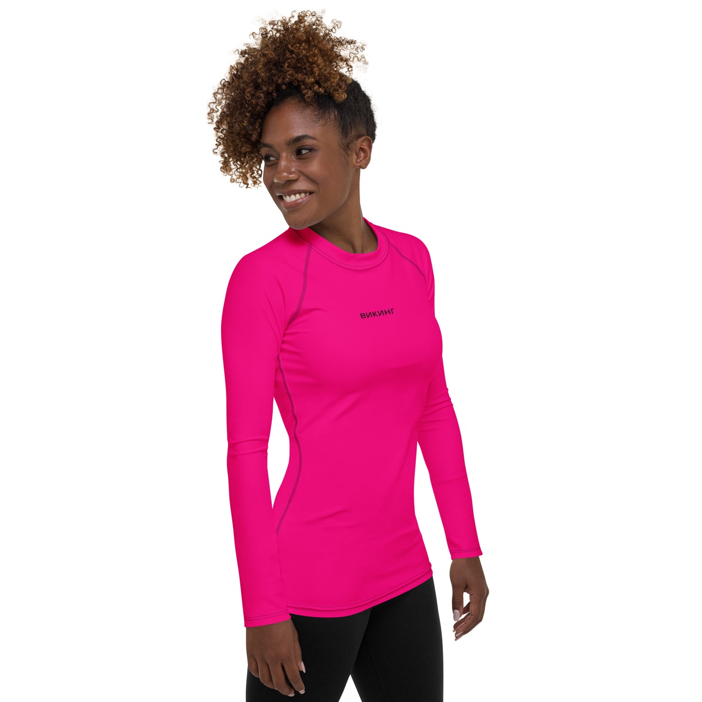 ВИКИНГ Original Bright Pink Long Sleeve Athletic Shirt Women’s