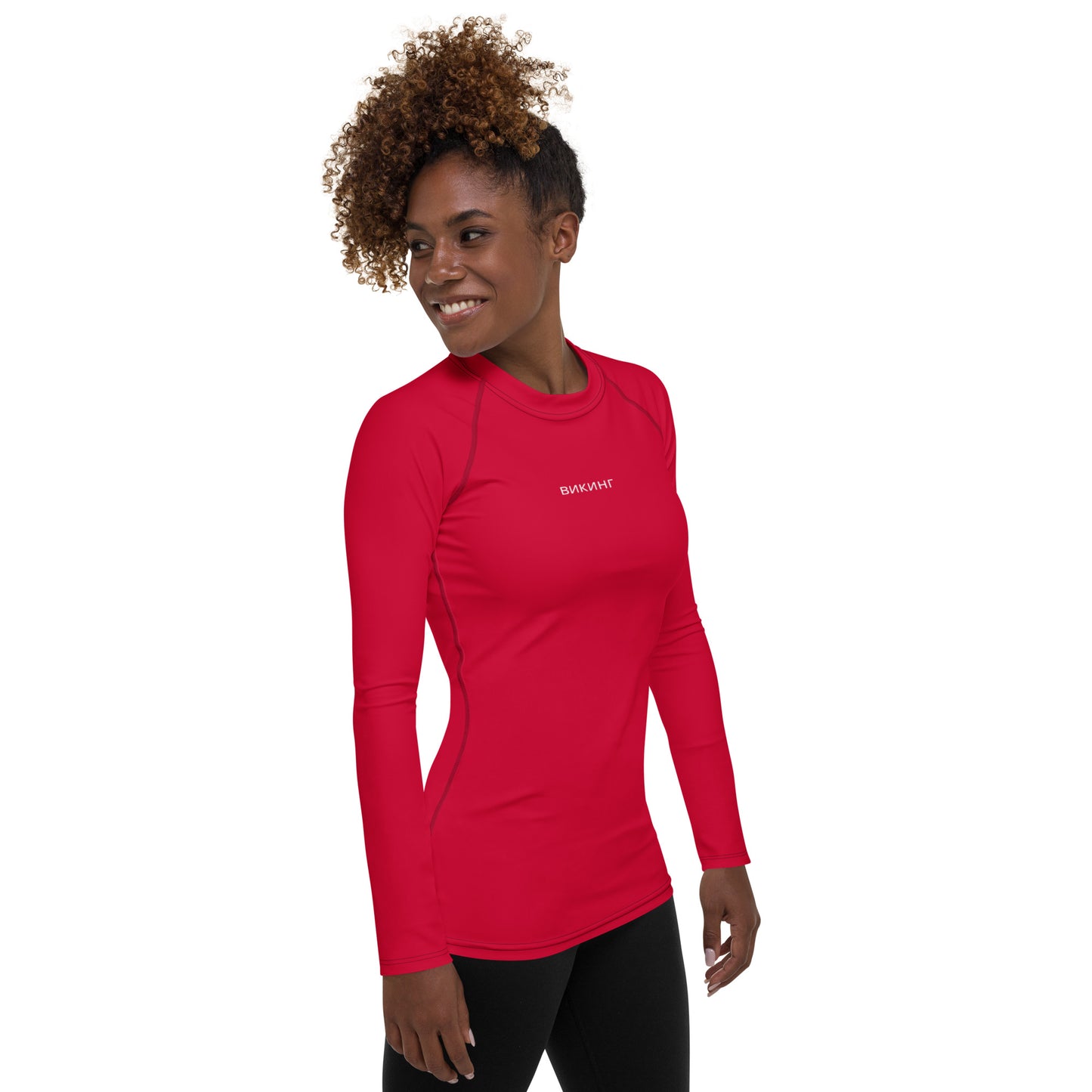 ВИКИНГ Original Lipstick Red Long Sleeve Athletic Shirt Women’s