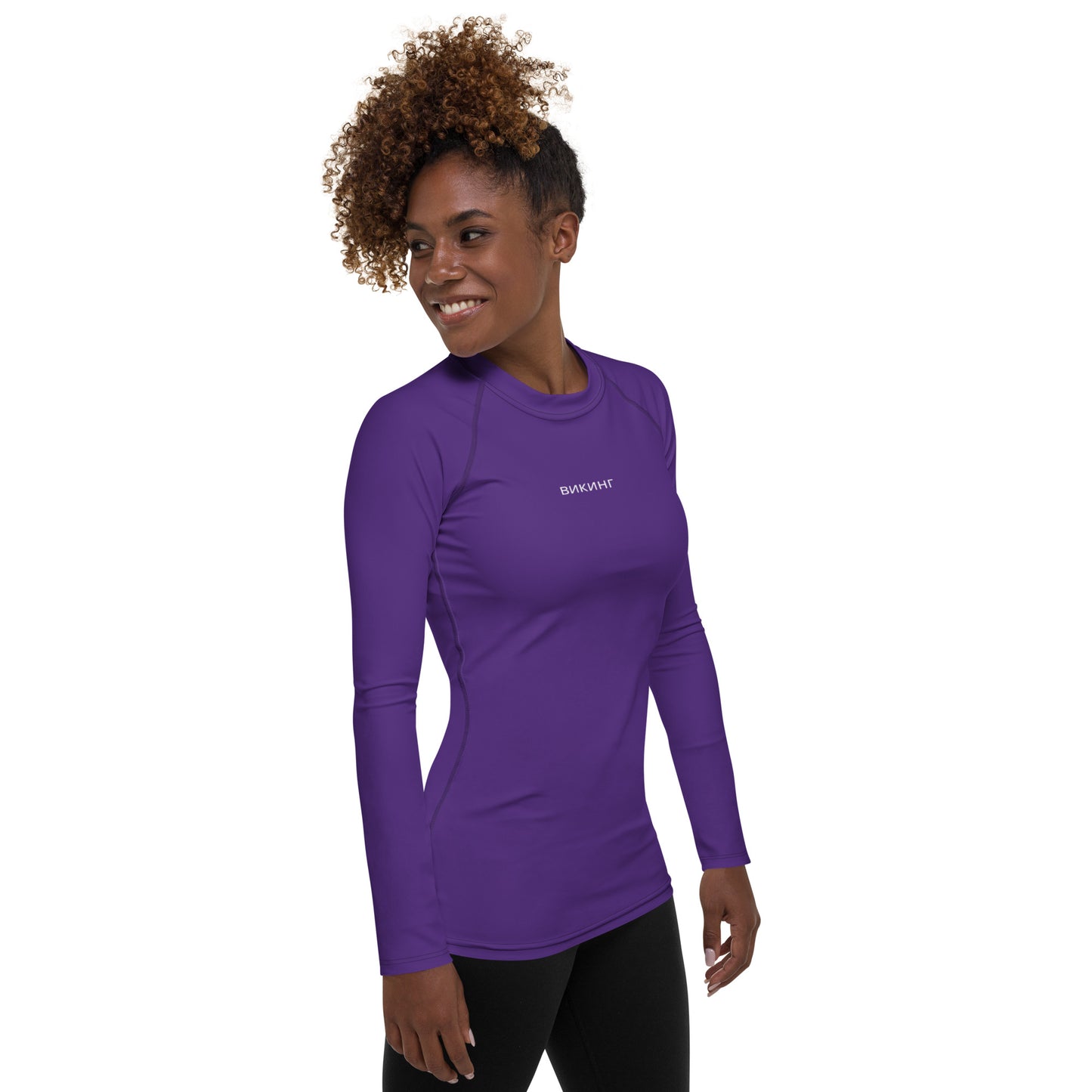 ВИКИНГ Original Plum Purple Long Sleeve Athletic Shirt Women’s