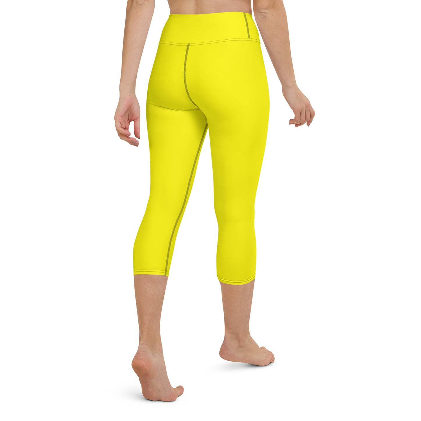 ВИКИНГ Original Bumble Bee Yellow Yoga Capri Leggings