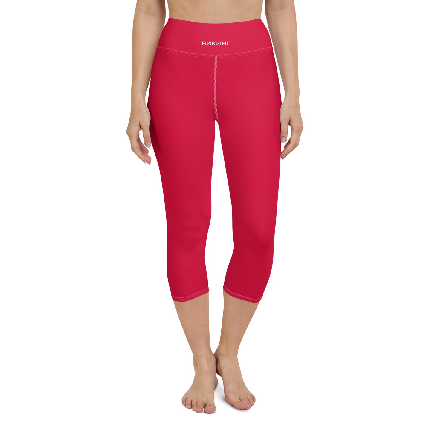 ВИКИНГ Original Lipstick Red Yoga Capri Leggings