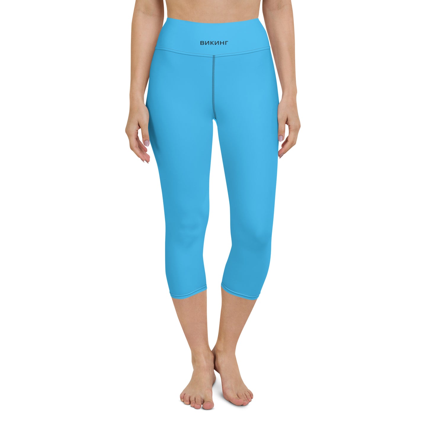 ВИКИНГ Original Olympic Blue Yoga Capri Leggings