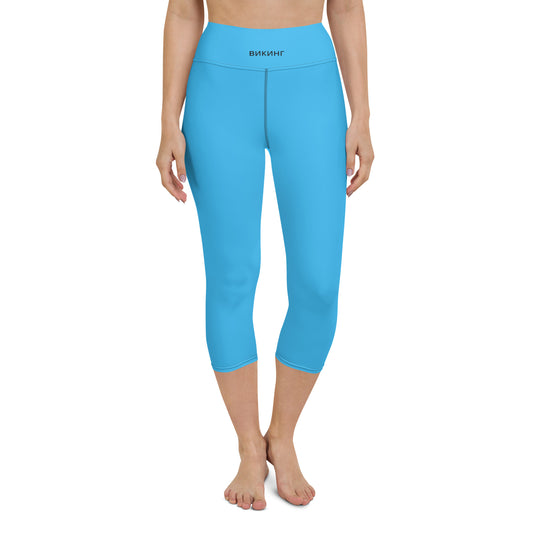 ВИКИНГ Original Olympic Blue Yoga Capri Leggings