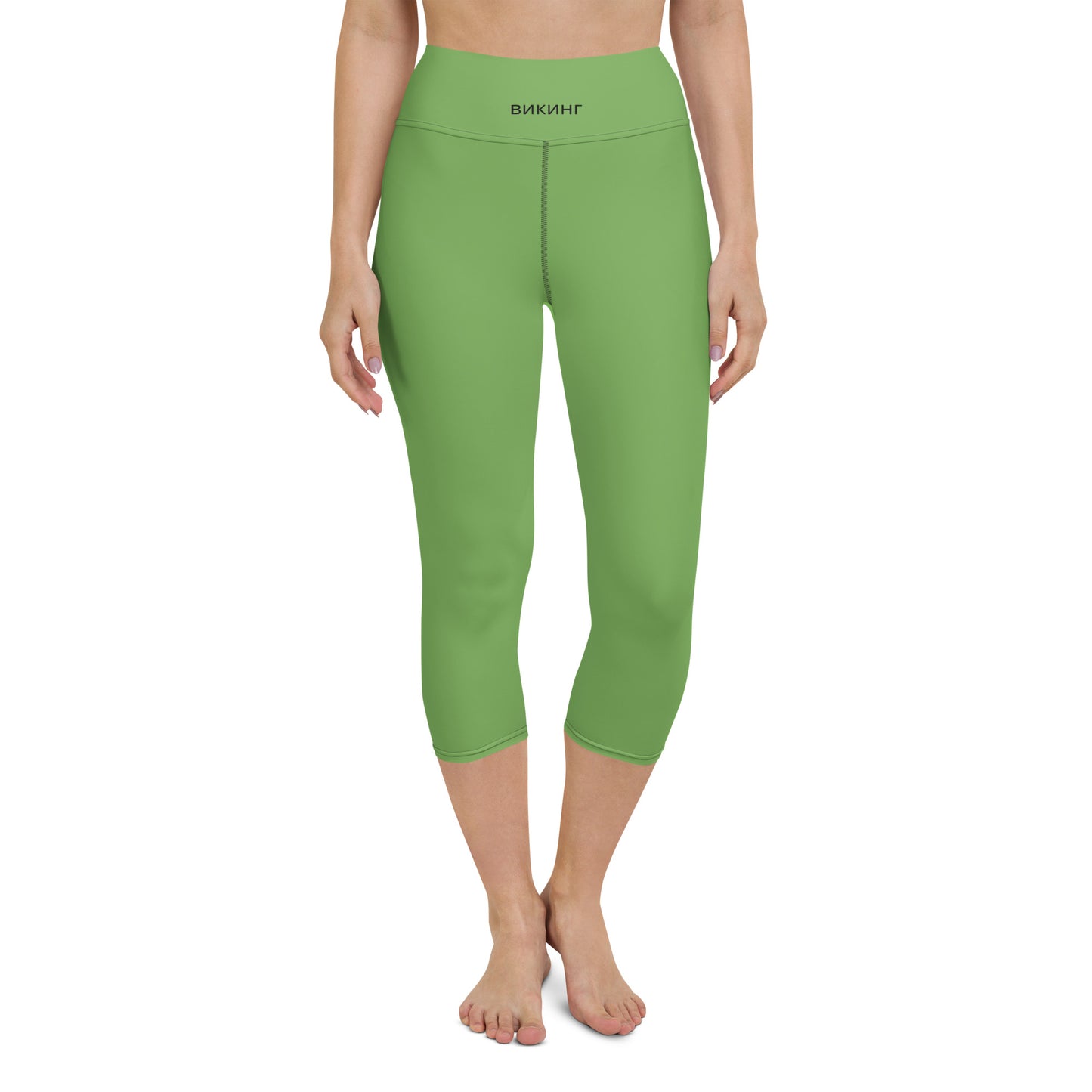 ВИКИНГ Original Shamrock Green Yoga Capri Leggings