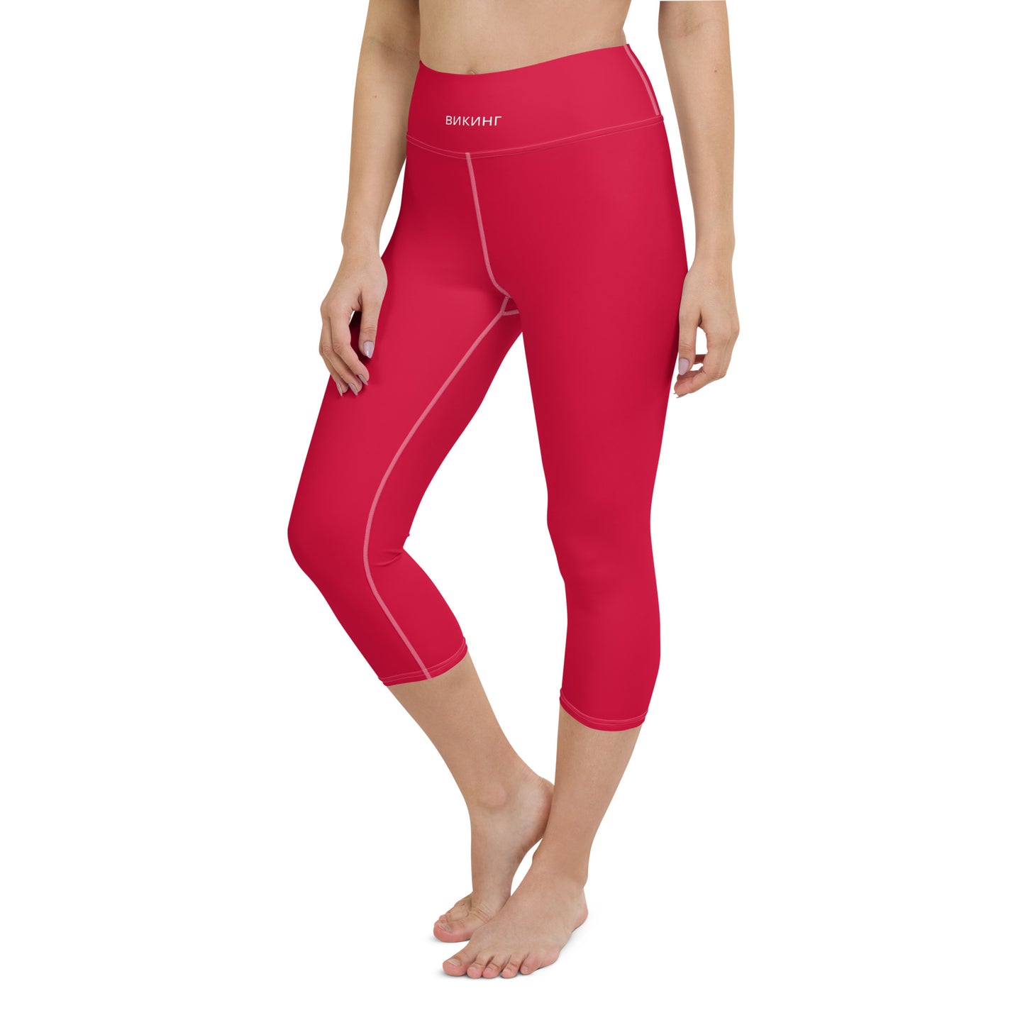 ВИКИНГ Original Lipstick Red Yoga Capri Leggings