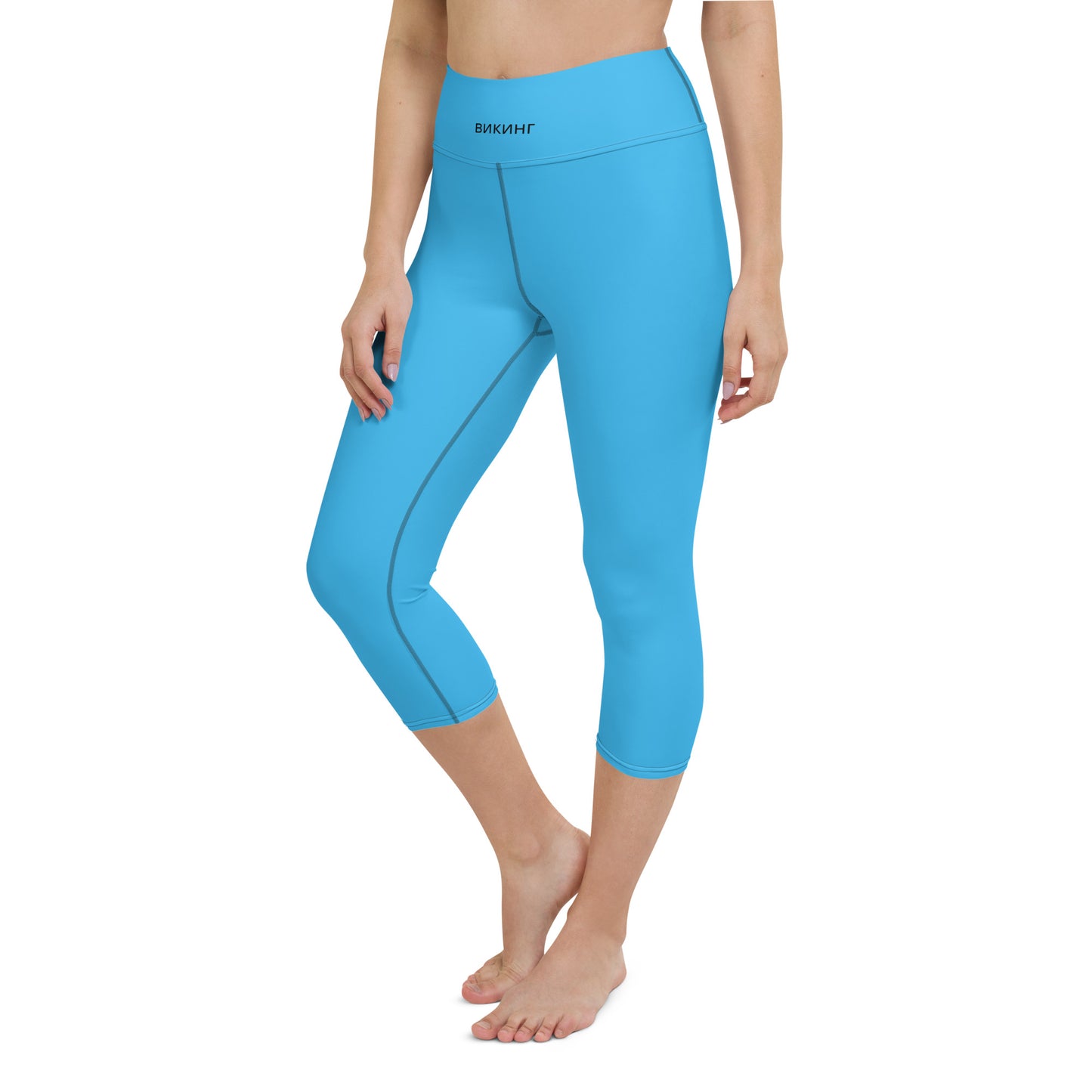 ВИКИНГ Original Olympic Blue Yoga Capri Leggings