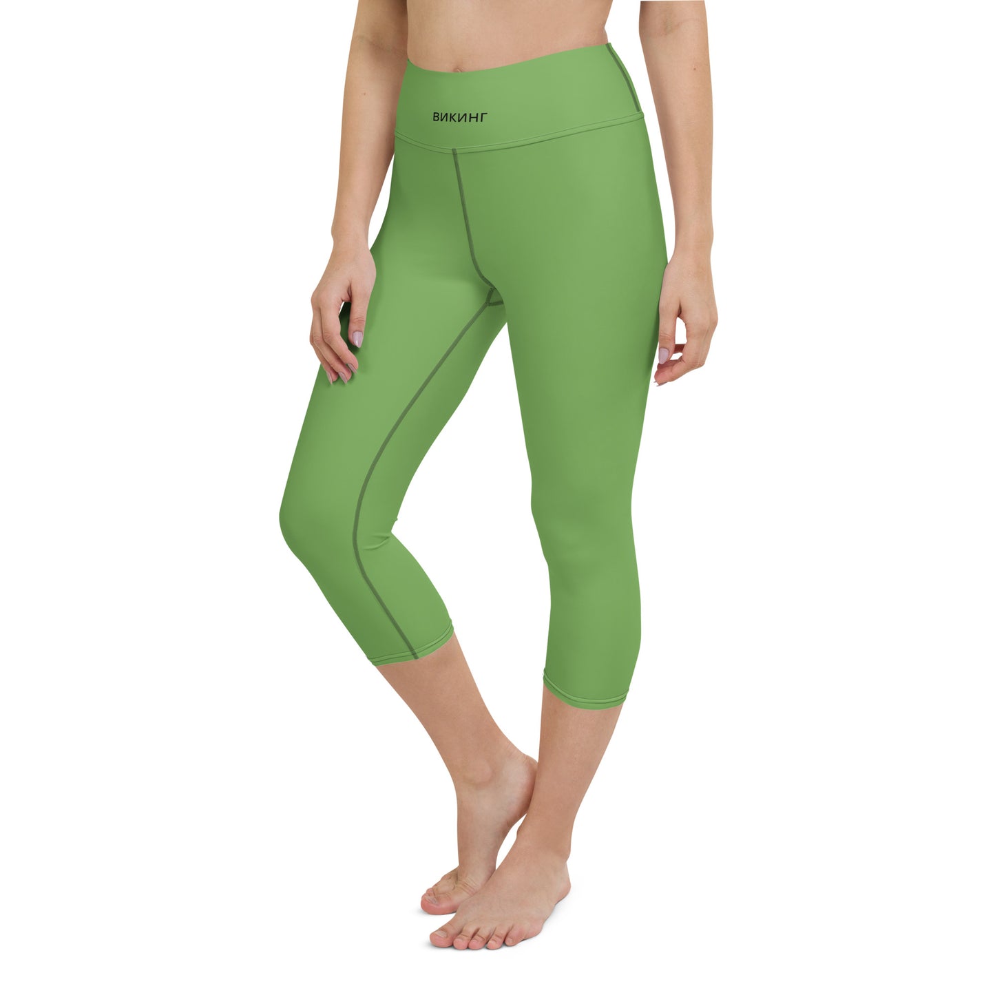 ВИКИНГ Original Shamrock Green Yoga Capri Leggings