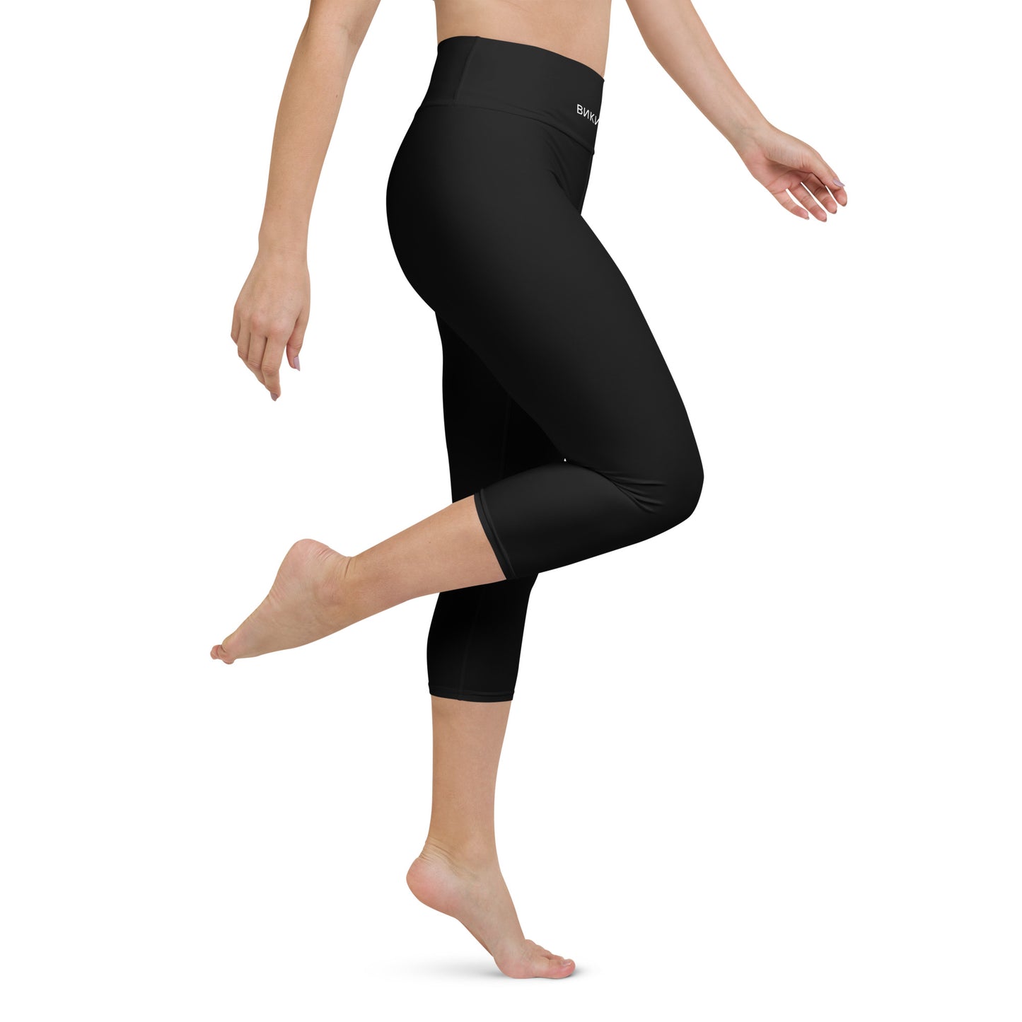 ВИКИНГ Original Midnight Black Yoga Capri Leggings