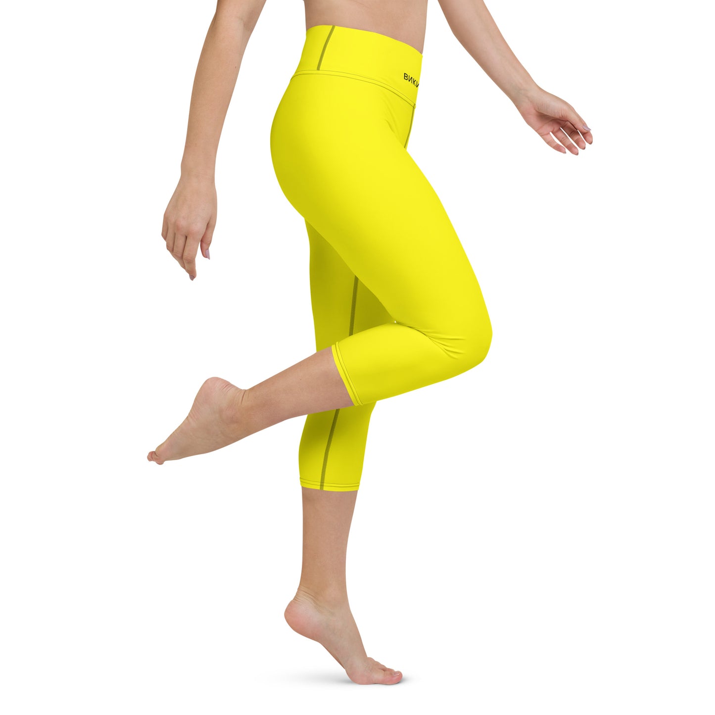 ВИКИНГ Original Bumble Bee Yellow Yoga Capri Leggings