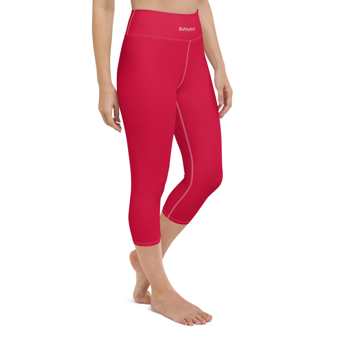 ВИКИНГ Original Lipstick Red Yoga Capri Leggings