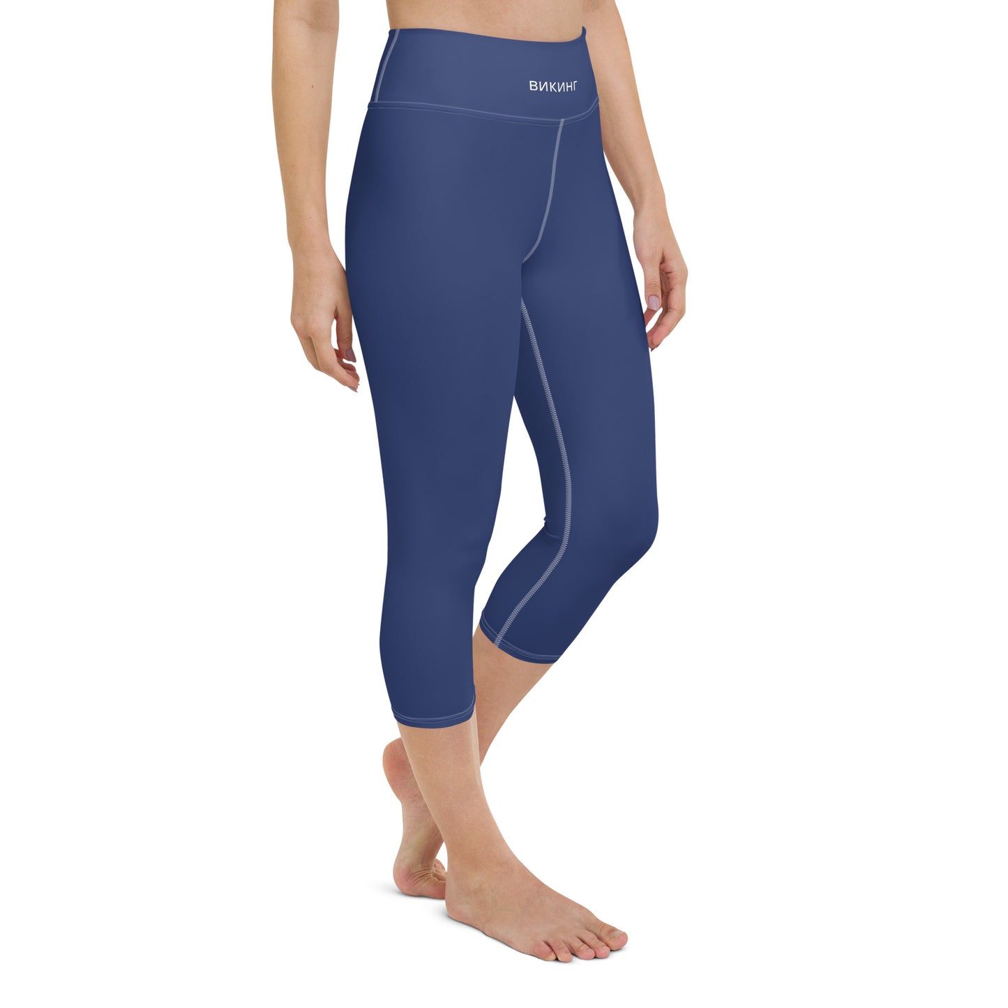 ВИКИНГ Original Navy Blue Yoga Capri Leggings