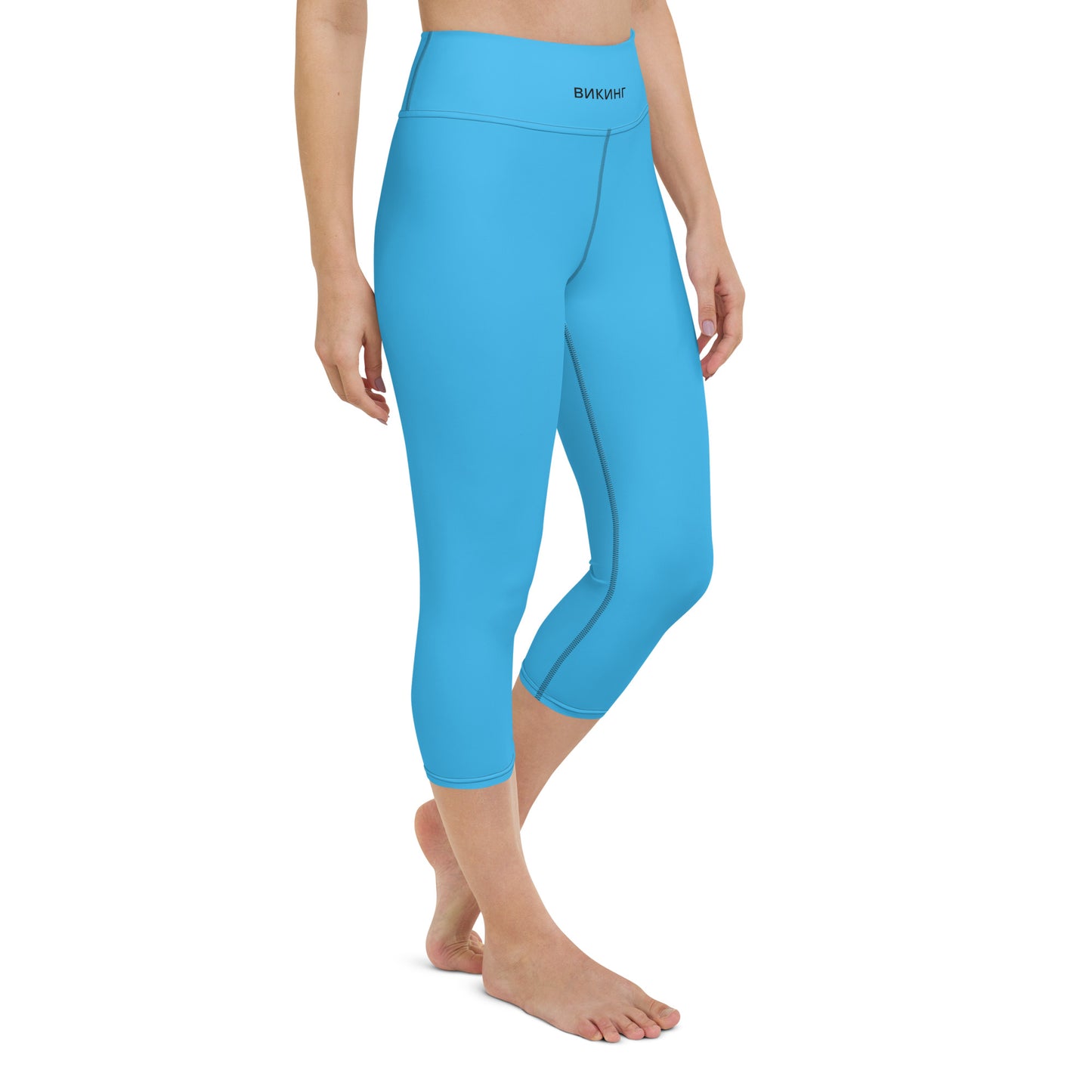 ВИКИНГ Original Olympic Blue Yoga Capri Leggings