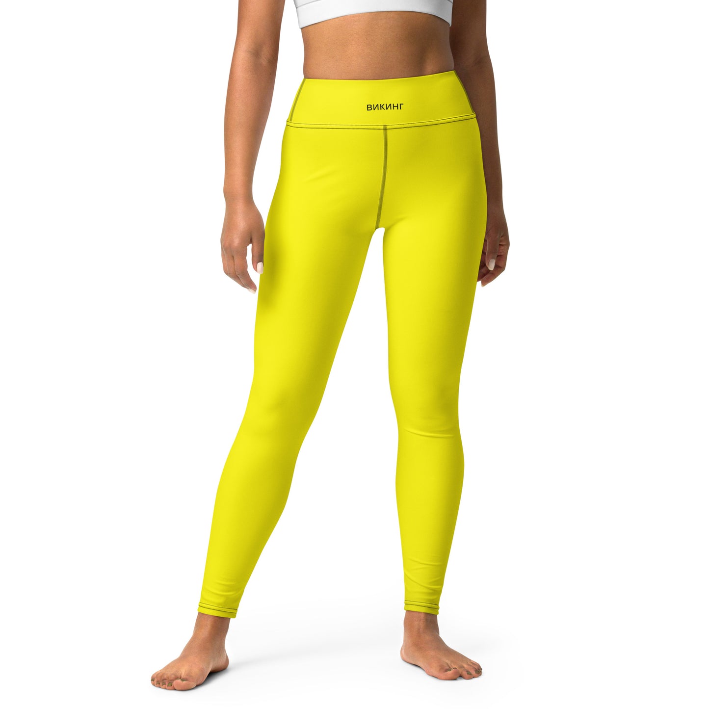 ВИКИНГ Original Bumble Bee Yellow Yoga Leggings