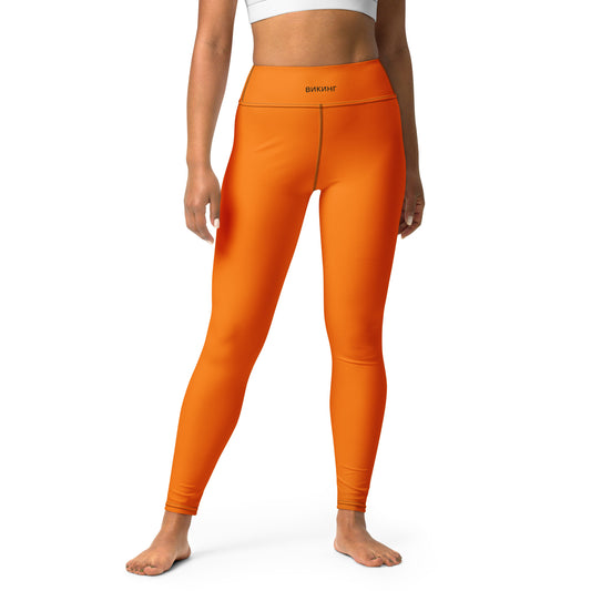 ВИКИНГ Original Tangerine Orange Yoga Leggings