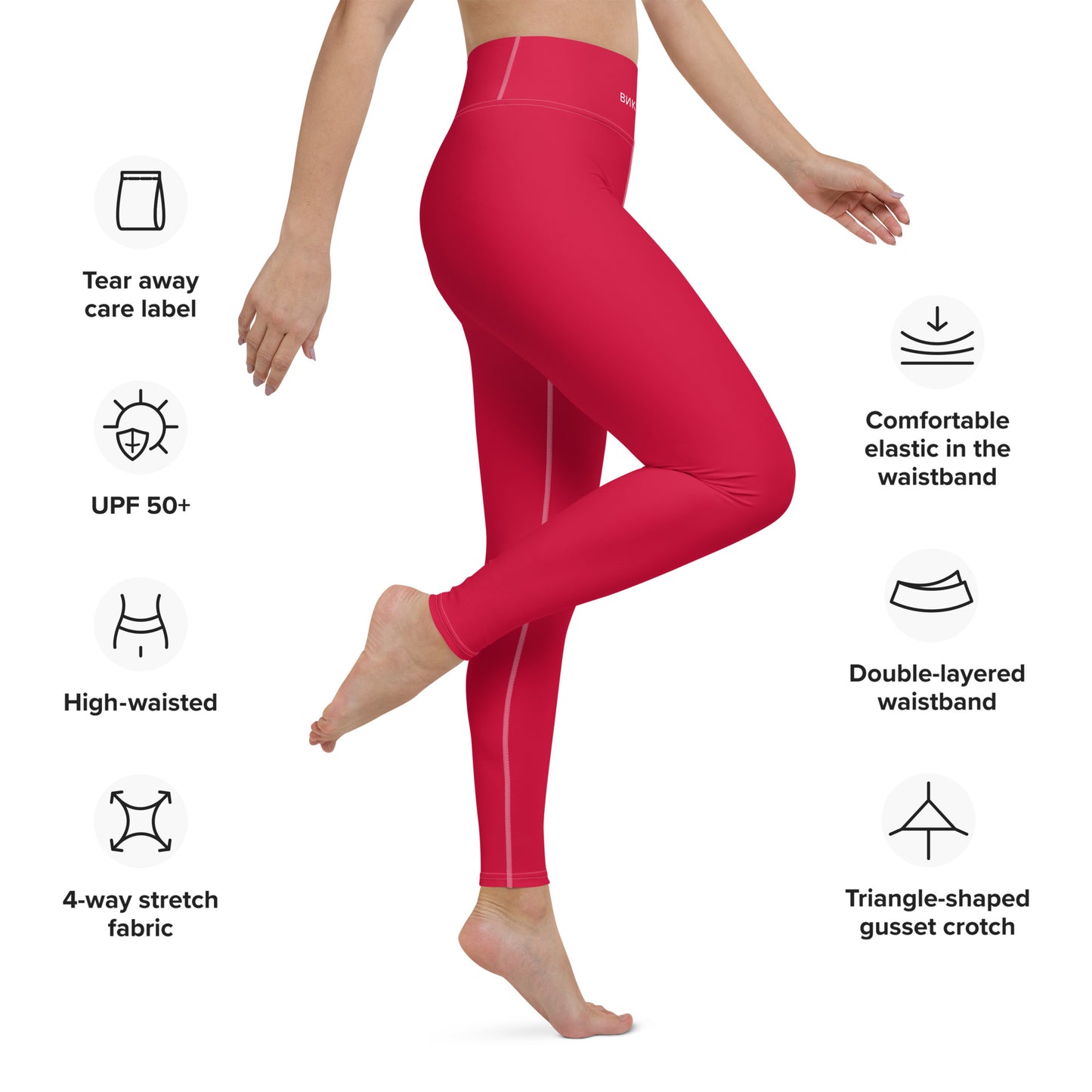 ВИКИНГ Original Lipstick Red Yoga Leggings