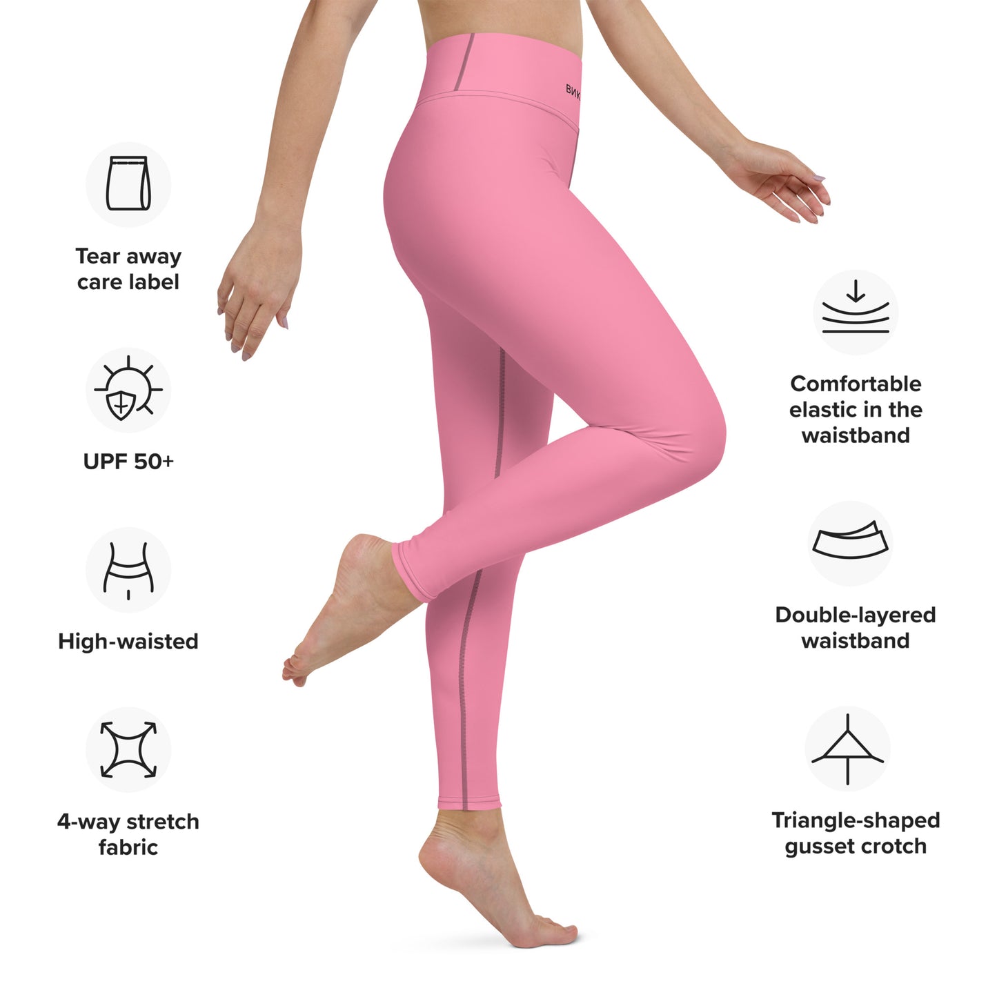 ВИКИНГ Original Bubble Gum Pink Yoga Leggings